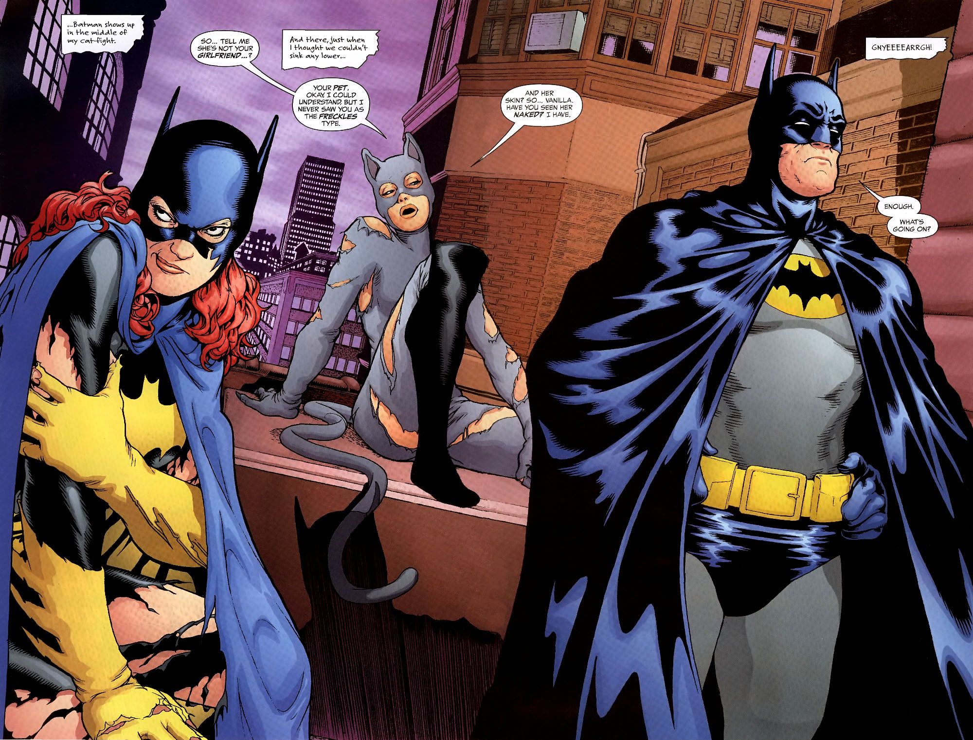 2000x1522 Batman & Catwoman with Batgirl. HD Comic Wallpaper
