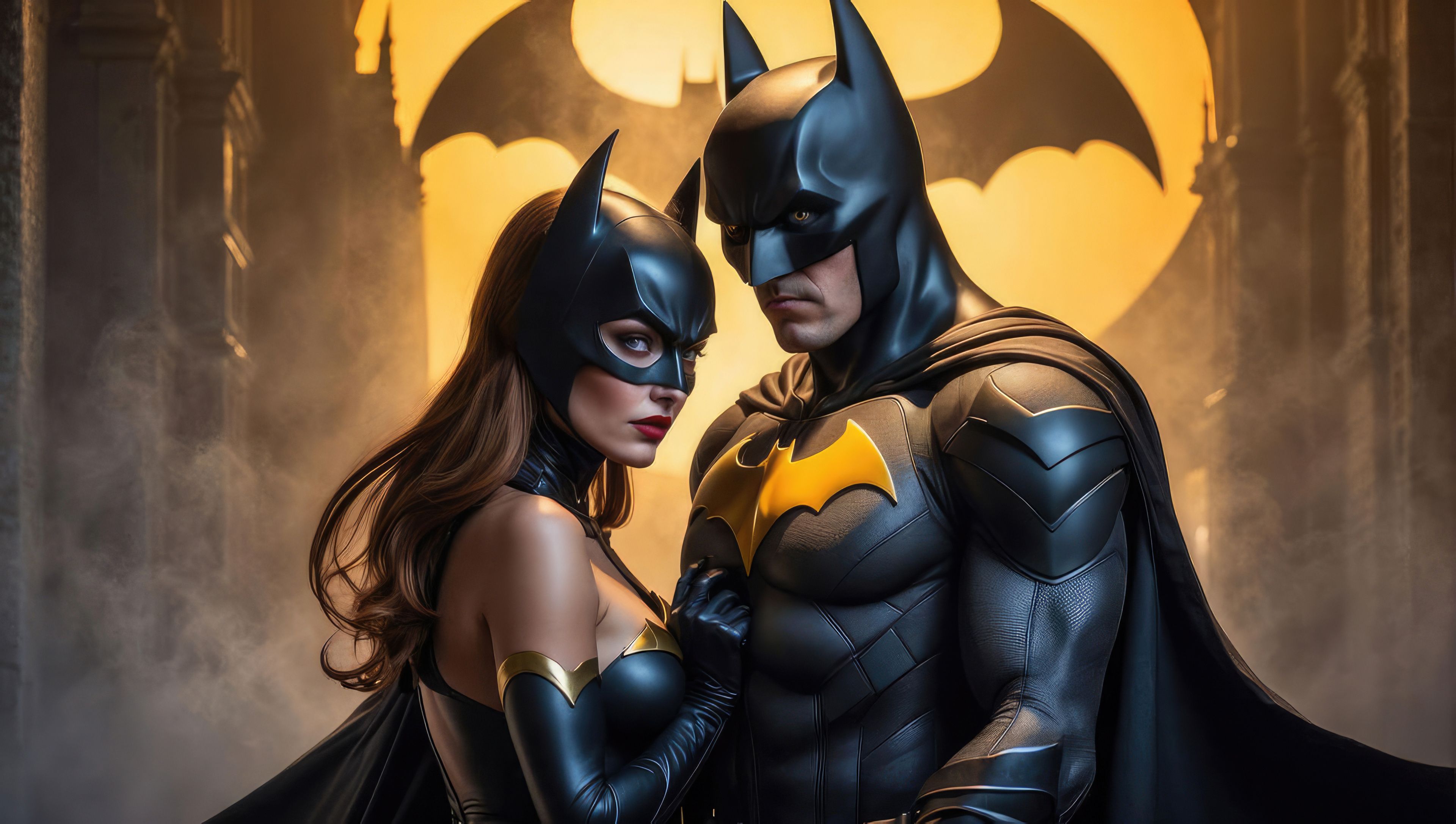 3840x2175 Batgirl And Batman 4k Wallpaper, HD Superheroes Wallpaper, 4k Wallpaper, Image, Background, Photos and Picture