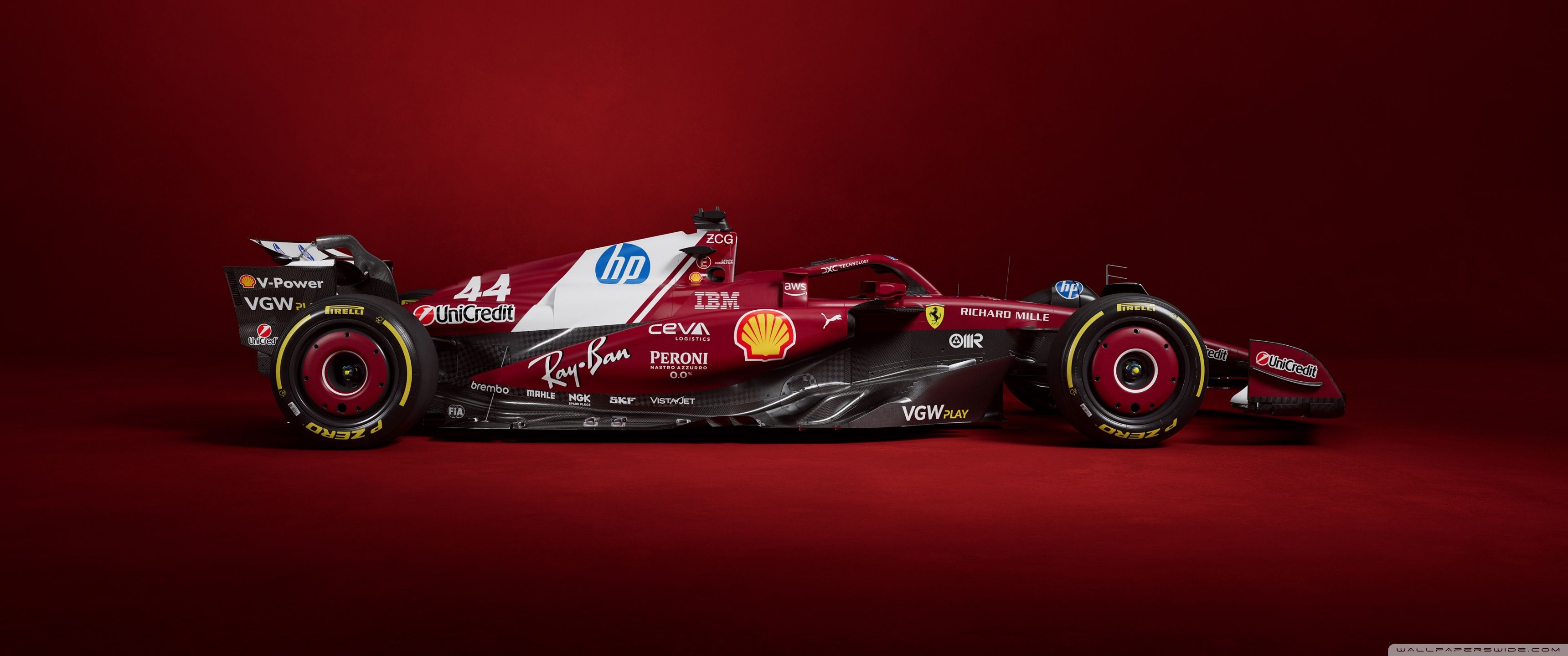3440x1440 Ferrari F1 2025 4K UHD Wallpaper for UltraHD Desktop and TV : Widescreen and UltraWide Display : Dual Monitor