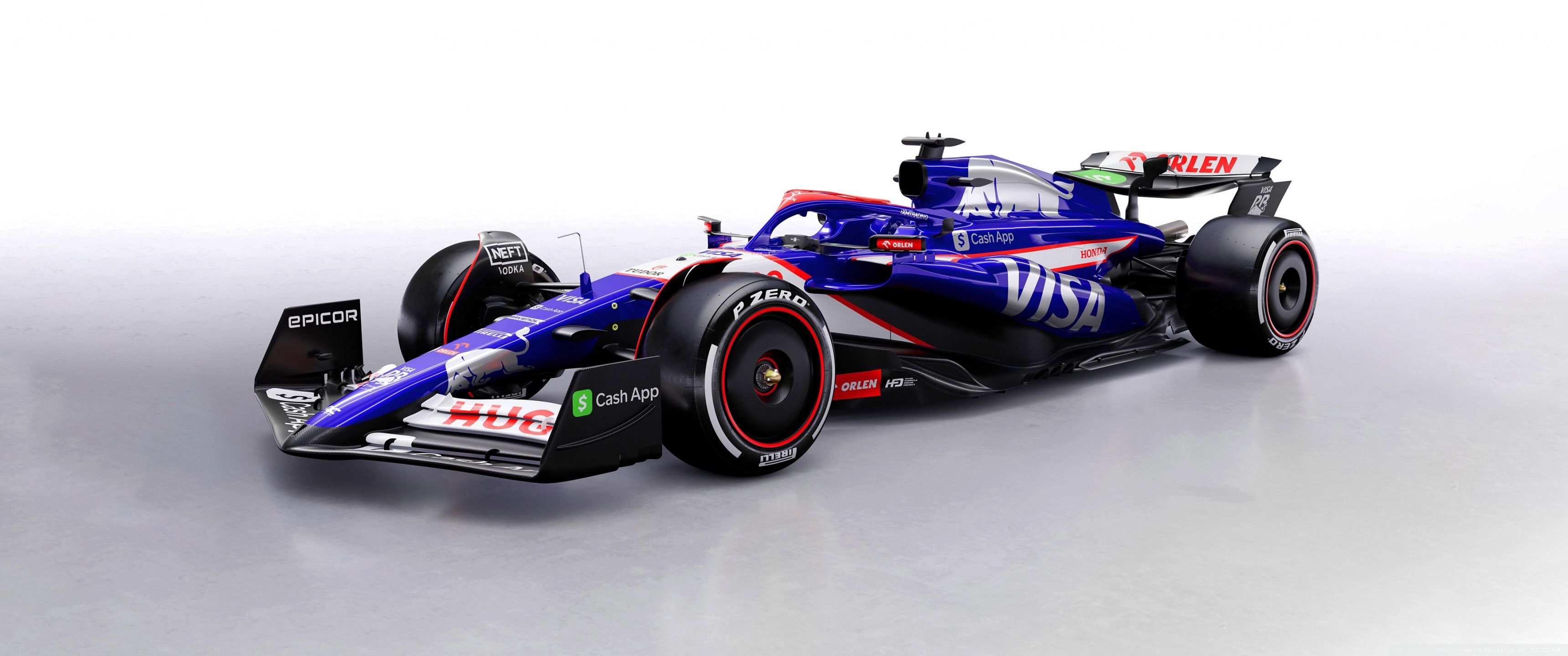 3440x1440 Racing Bulls F1 2024 4K UHD Wallpaper for UltraHD Desktop and TV : Widescreen and UltraWide Display : Dual and Triple Monitor : Smartphone and Tablet Devices