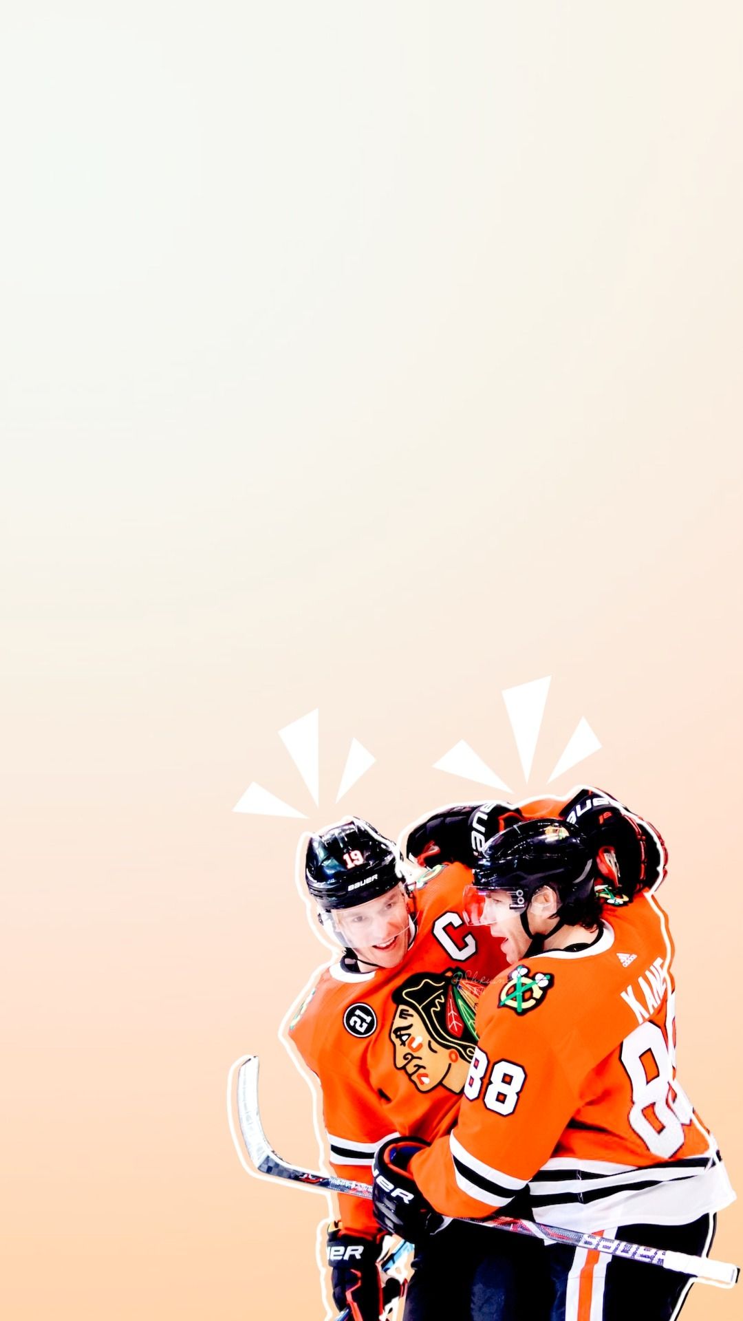 1080x1920 wallpaper • jonathan toews & patrick kane + various styles Requested Credits of the wallpaper' elements and