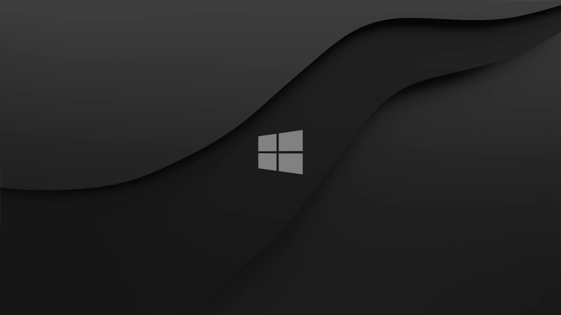 1920x1080 Windows 10 Dark Grey Live Wallpaper