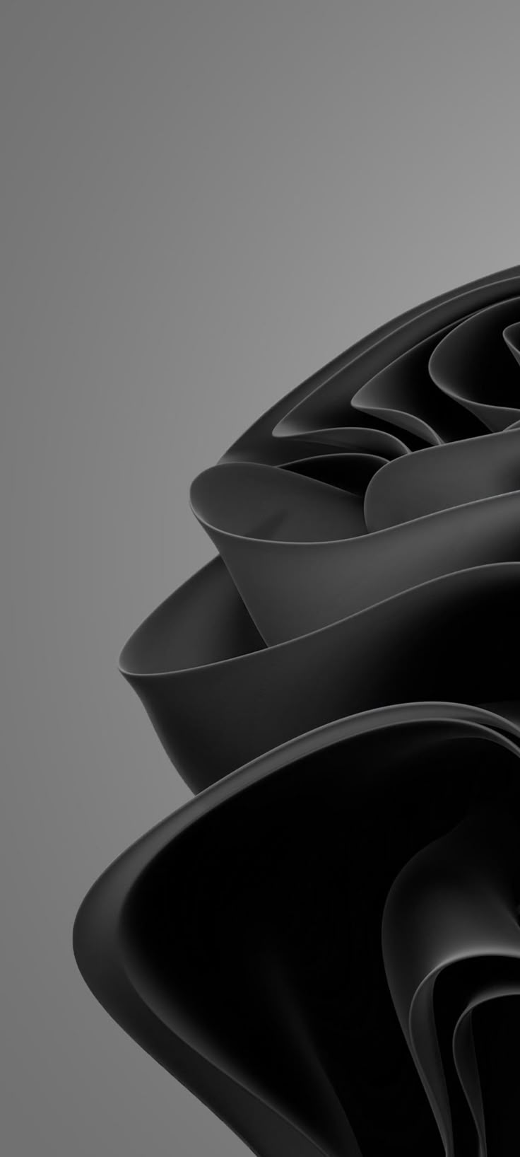 736x1636 Windows 11 stock black wallpaper