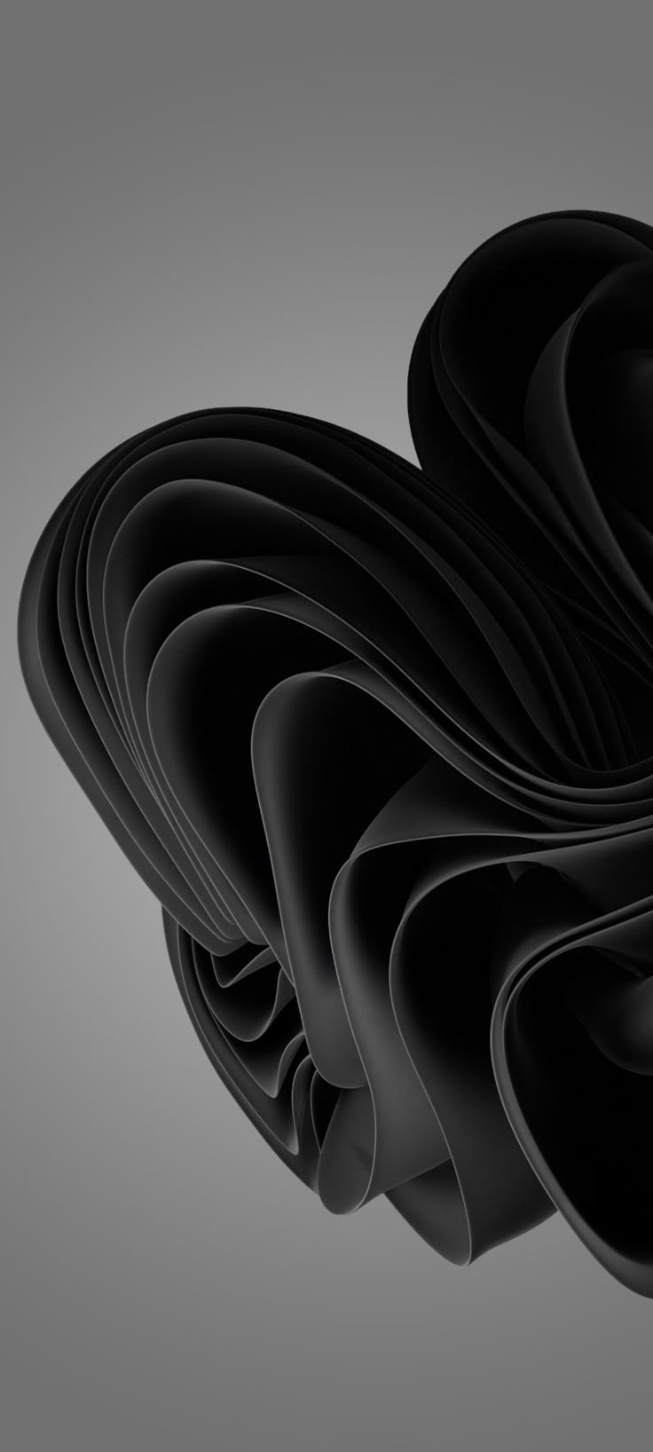 736x1636 Windows 11 stock black wallpaper