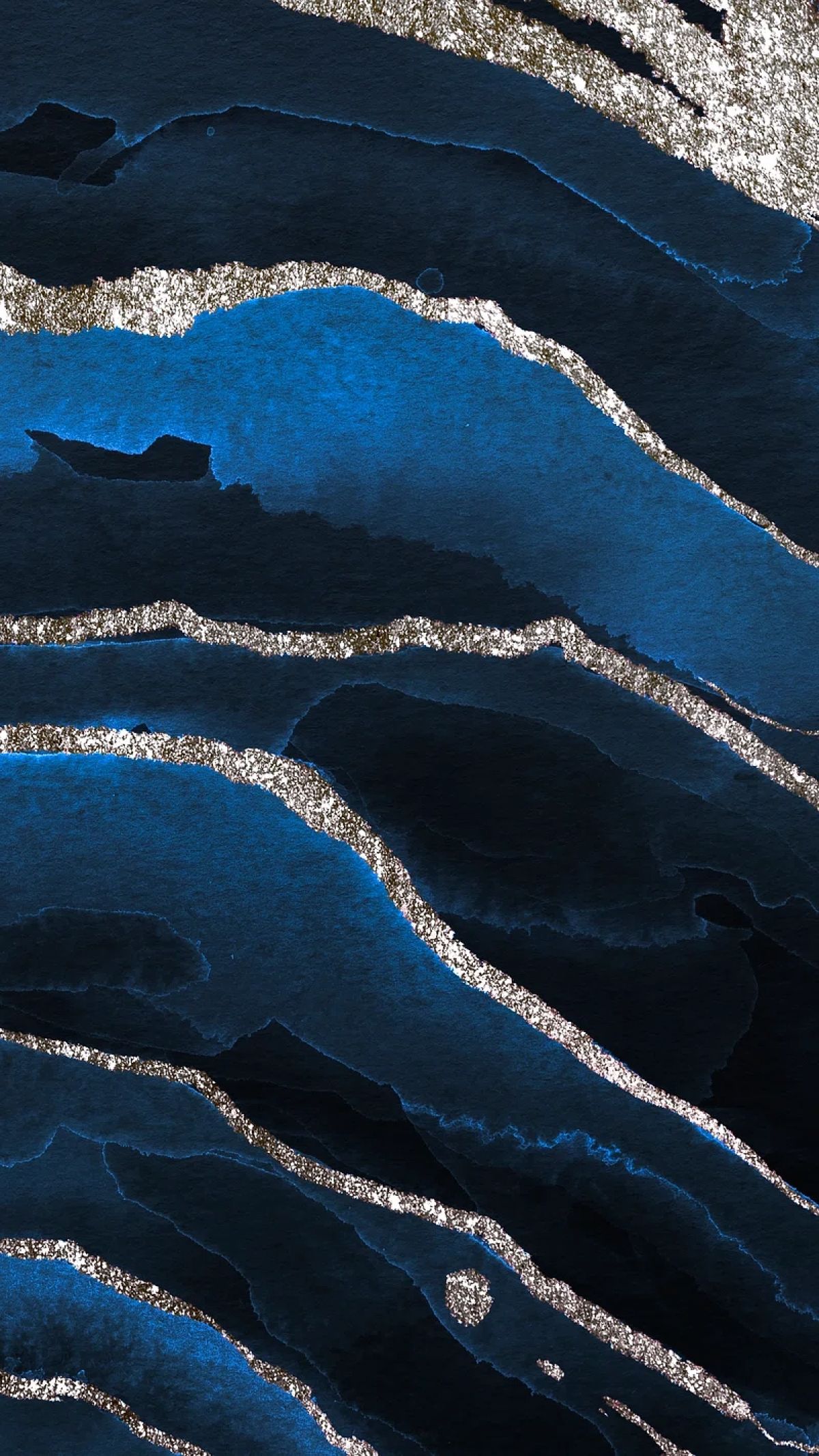 1200x2133 Marble Gold Dark Blue Abstract