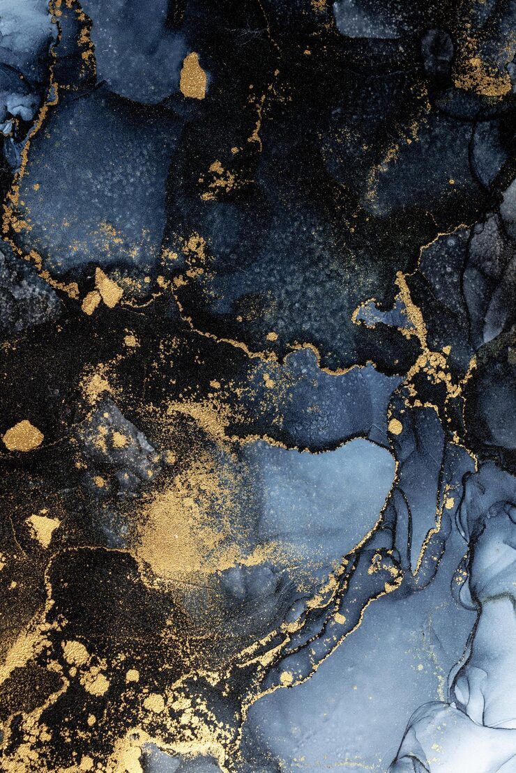 740x1109 Dark Blue Gold Marble Background Photo Free High Quality Picture