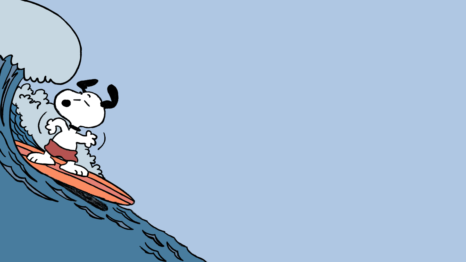 1920x1080 Snoopy Sufing(1920x1080)