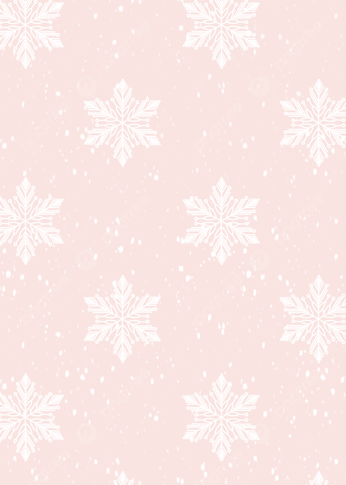 1200x1680 Cute Simple Pink Snowing Background Wallpaper Image For Free Download