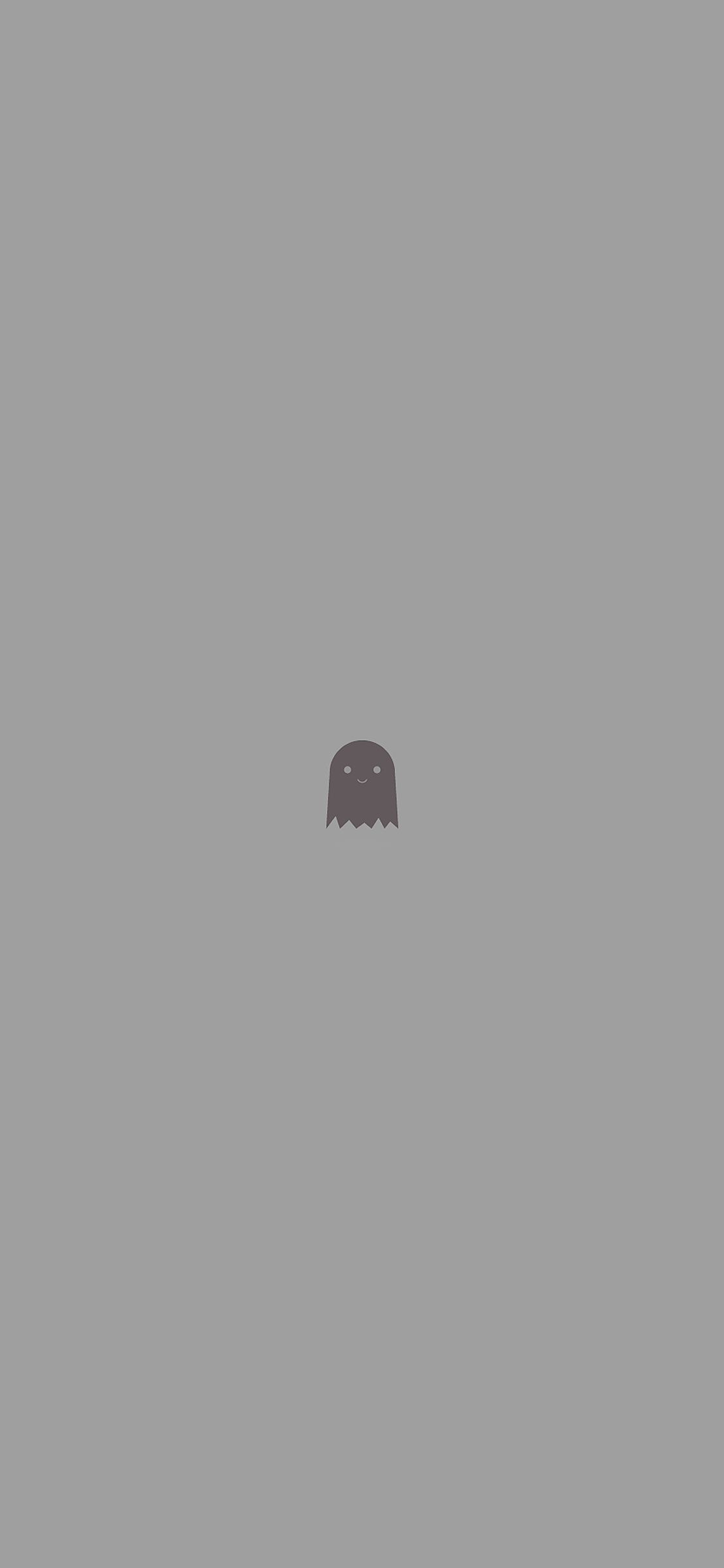 1125x2436 iPhone X wallpaper. cute ghost art character illust minimal simple
