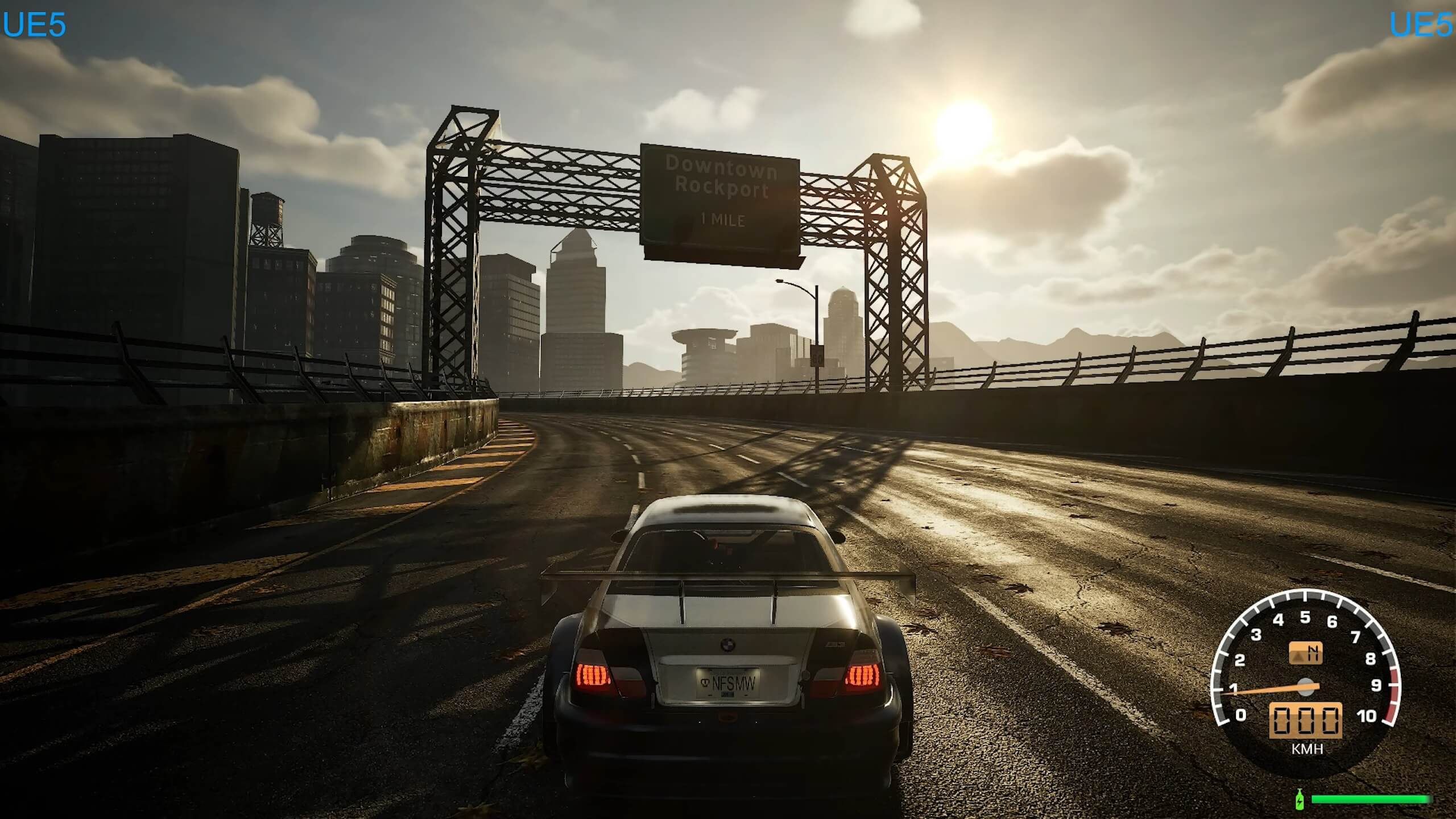 2560x1440 Over 50 minutes of gameplay from Need for Speed: Most Wanted Fan Remake in Unreal Engine 5