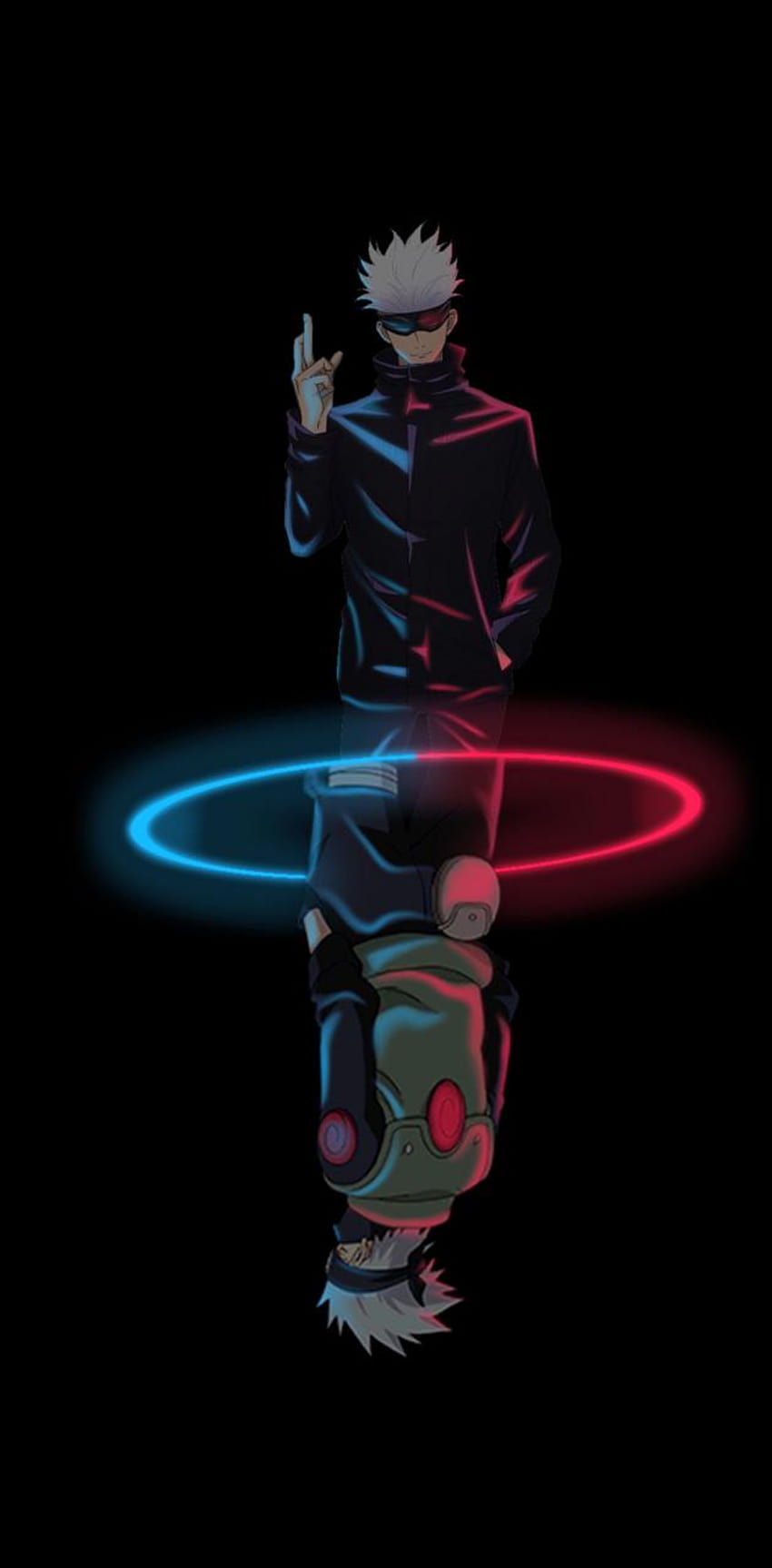 850x1727 Gojo and kakashi HD wallpaper