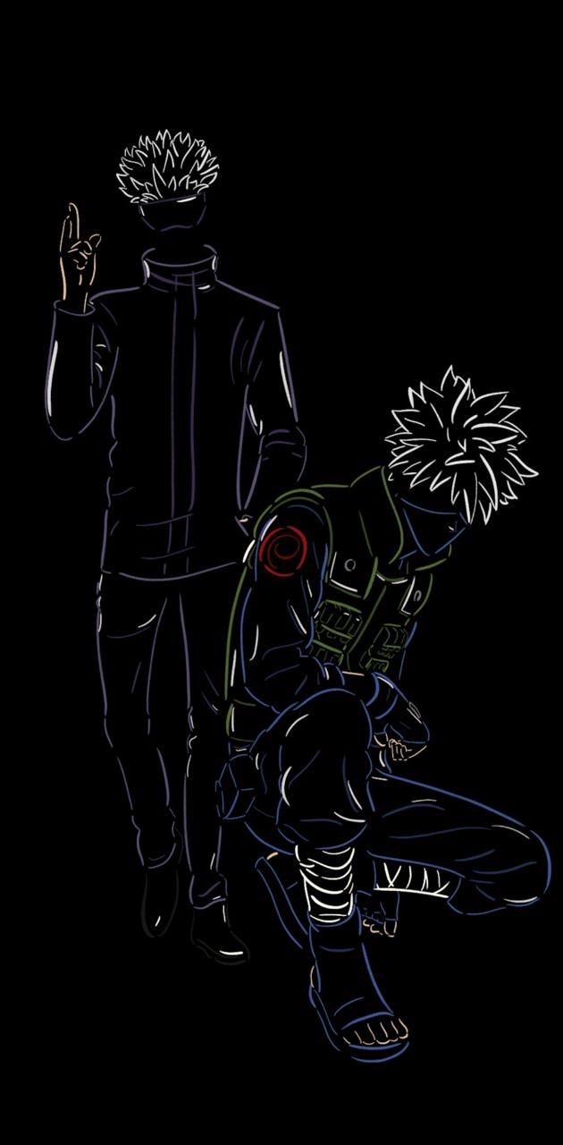 630x1280 Kakashi And Gojo Wallpaper