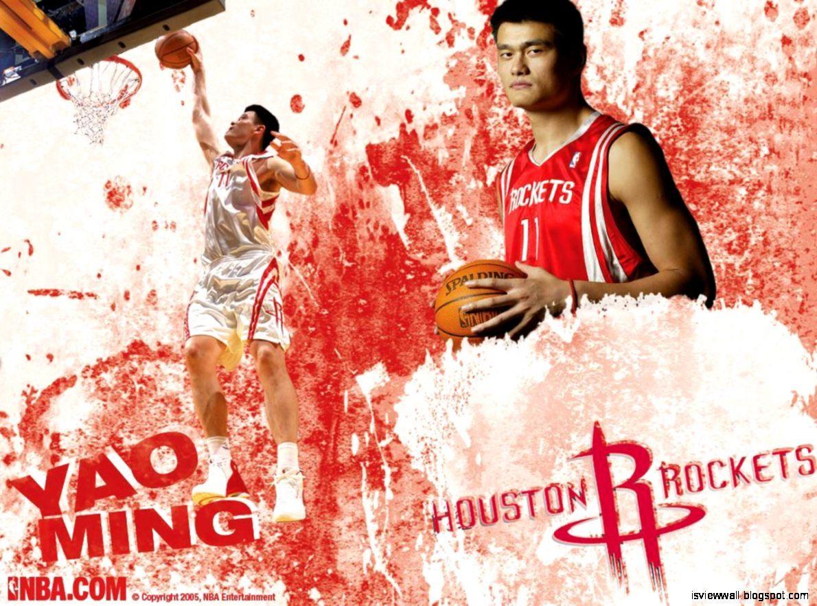 1190x883 Yao Ming Rockets Basketball Nba