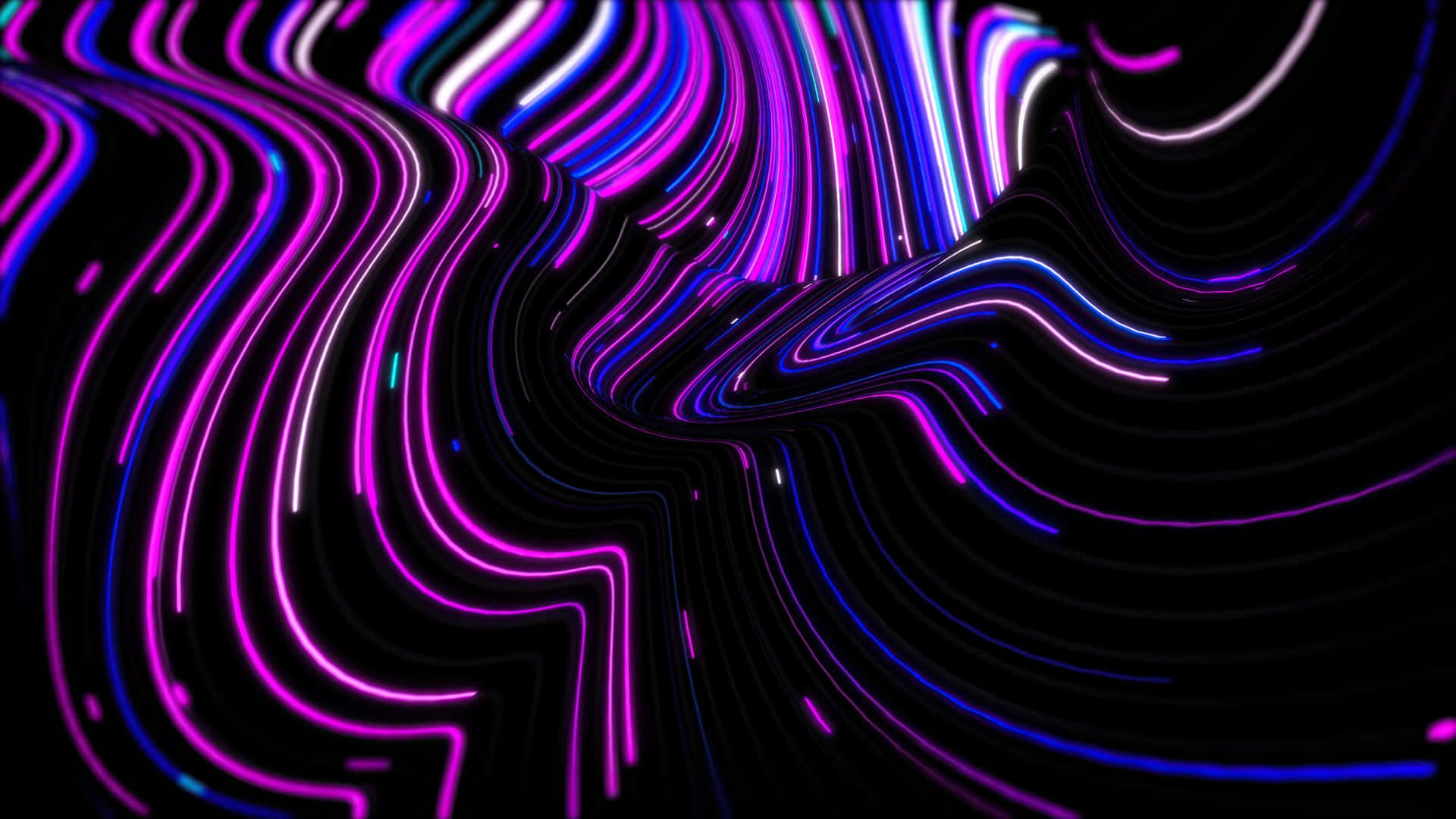 1920x1080 Download Neon Purple Abstract Lines 1440p AMOLED Background