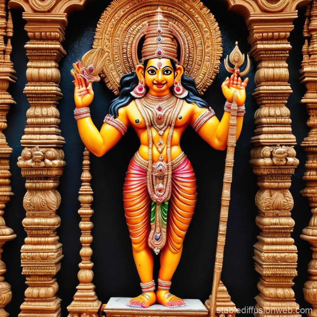 1024x1024 Lord Nataraja in Chidambaram. Stable Diffusion Online