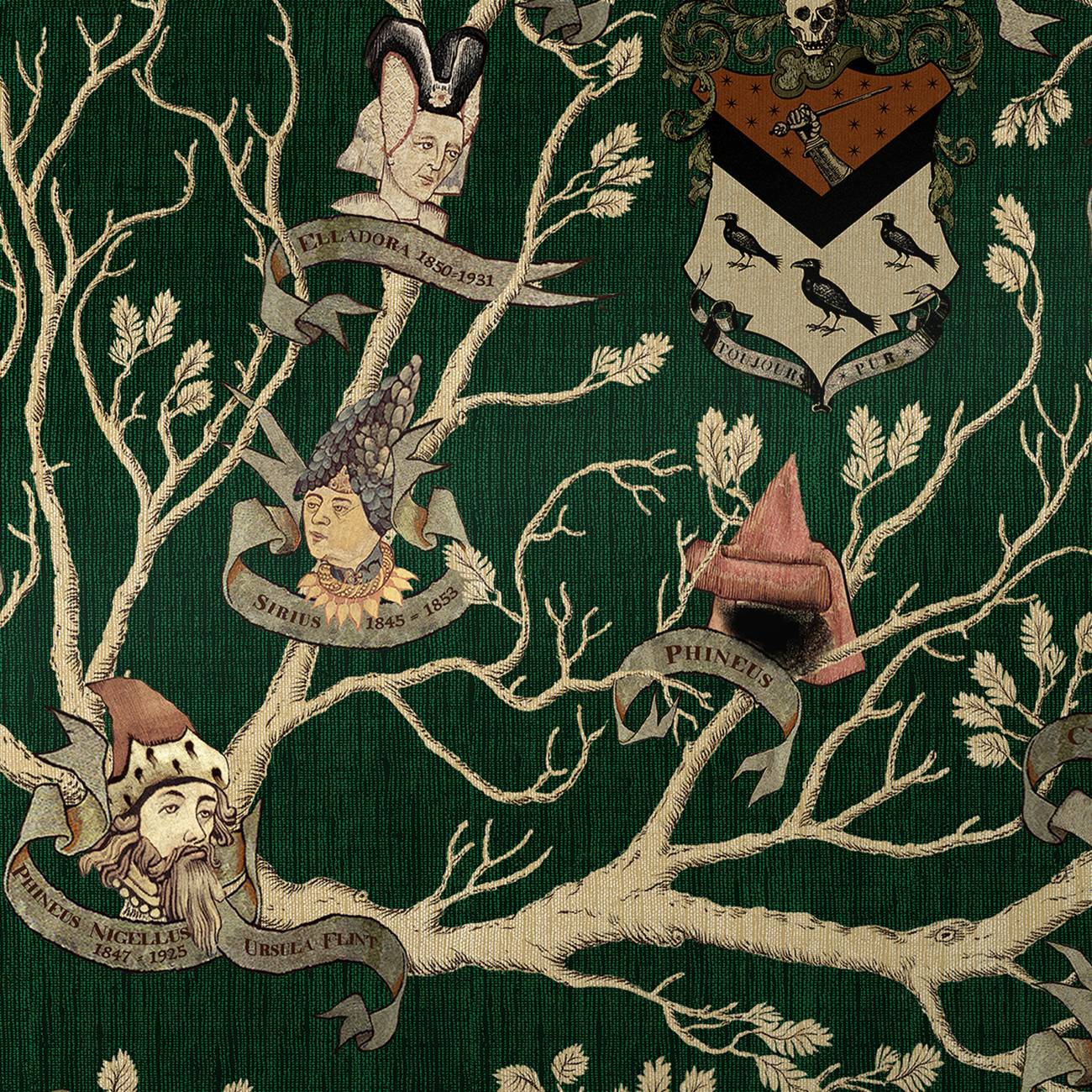 1300x1300 Black Family Tapestry