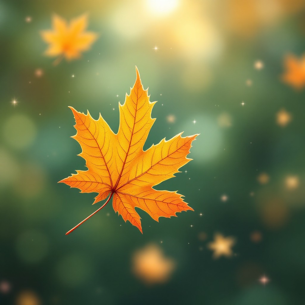 1024x1024 Free Maple Leaf Dance Image, Leaf, Autumn