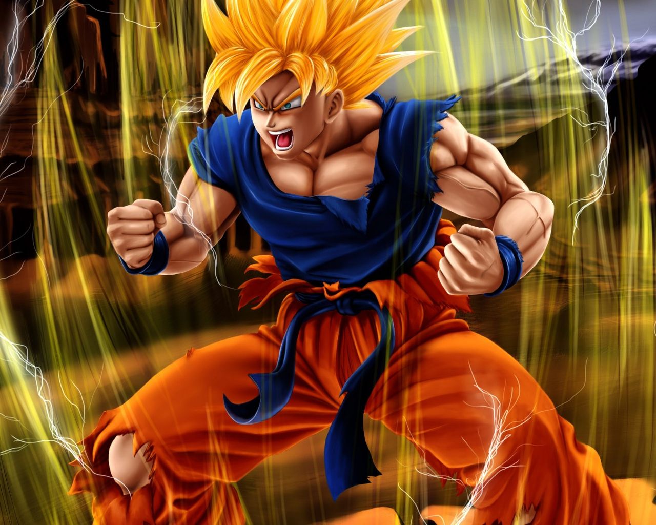 1280x1024 Download 3D Goku Dragon Ball Z, 3D, Goku, Dragon, Ball Wallpaper in 1280x1024 Resolution