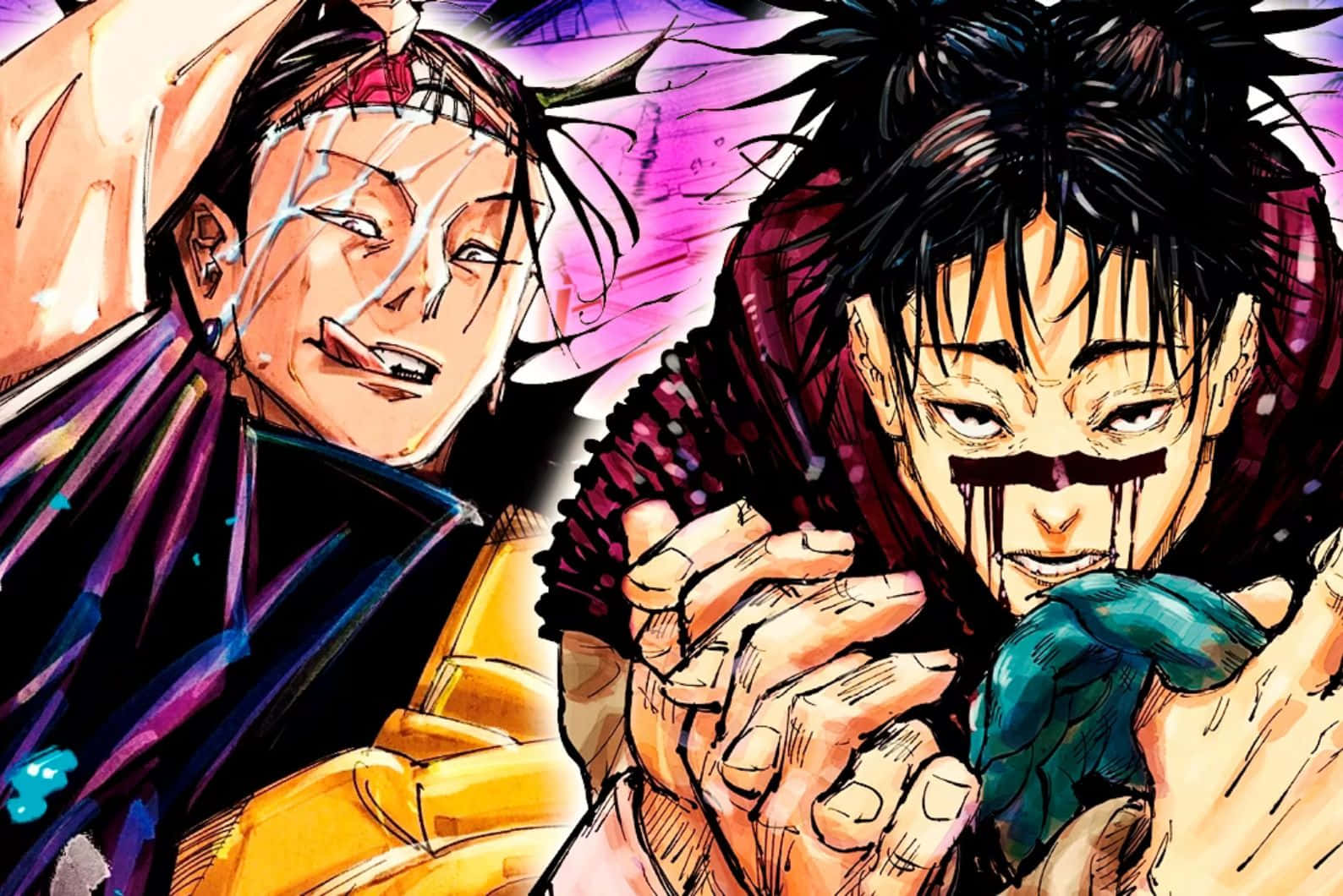 1588x1060 Download Chosoand Yuji Intense Confrontation J J K Wallpaper