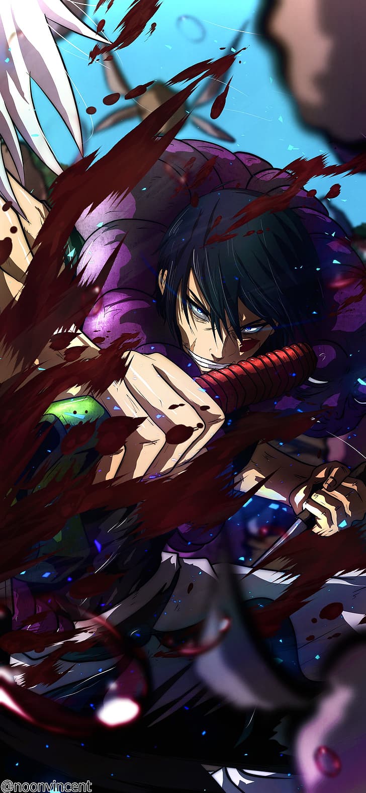 728x1577 HD wallpaper: vincentnoon, Satoru Gojo, Fushiguro Toji, anime boys