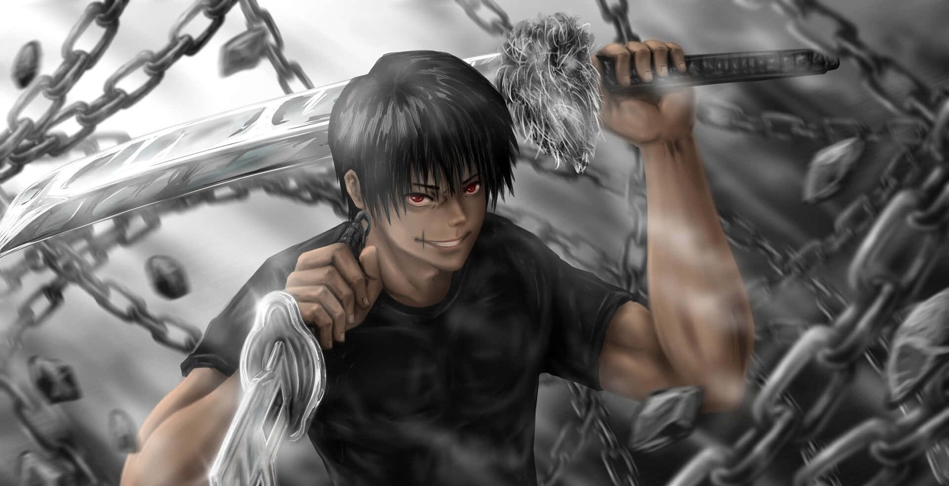 1920x983 Toji Fushiguro Desktop Wallpaper