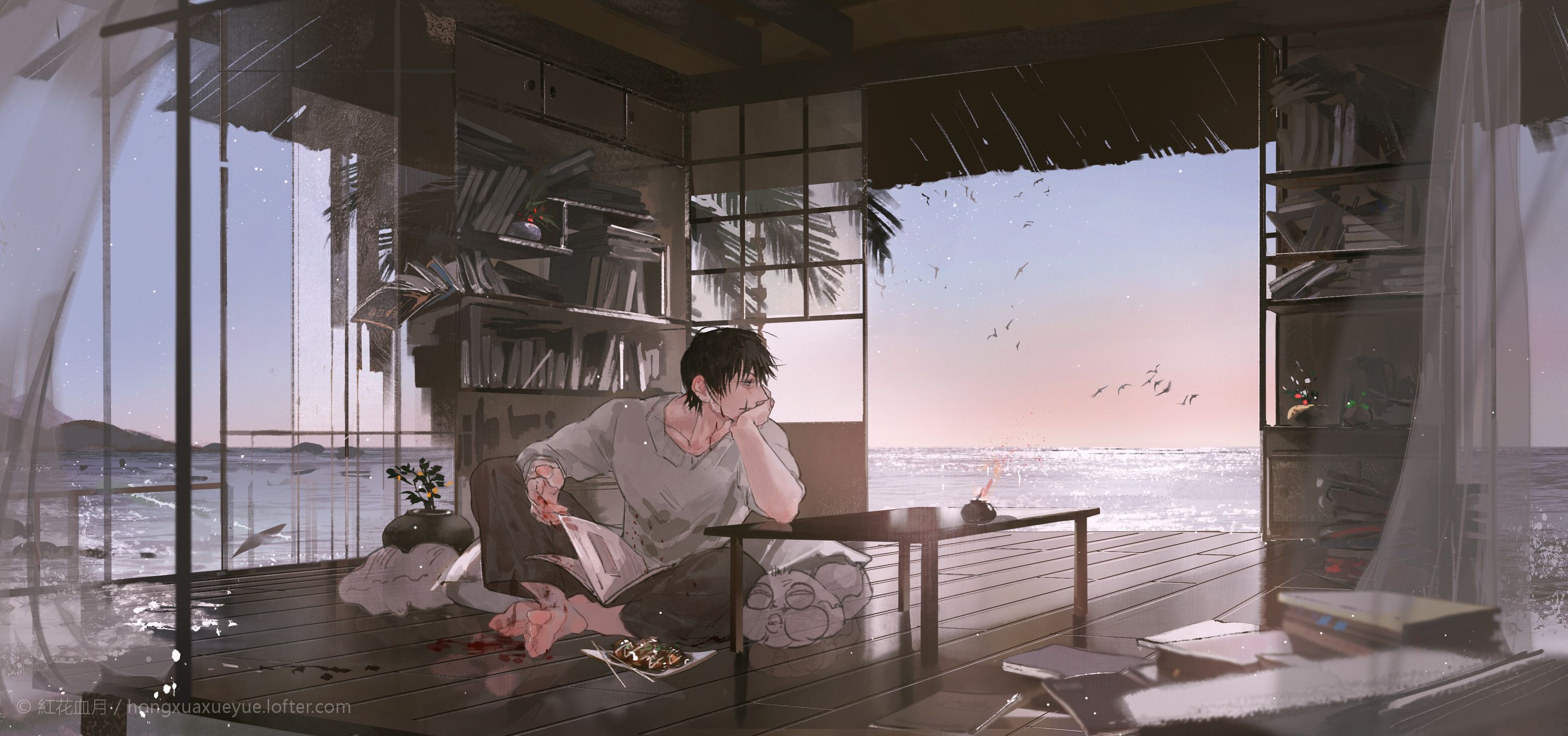 3000x1409 Toji PC Wallpaper, HD Background