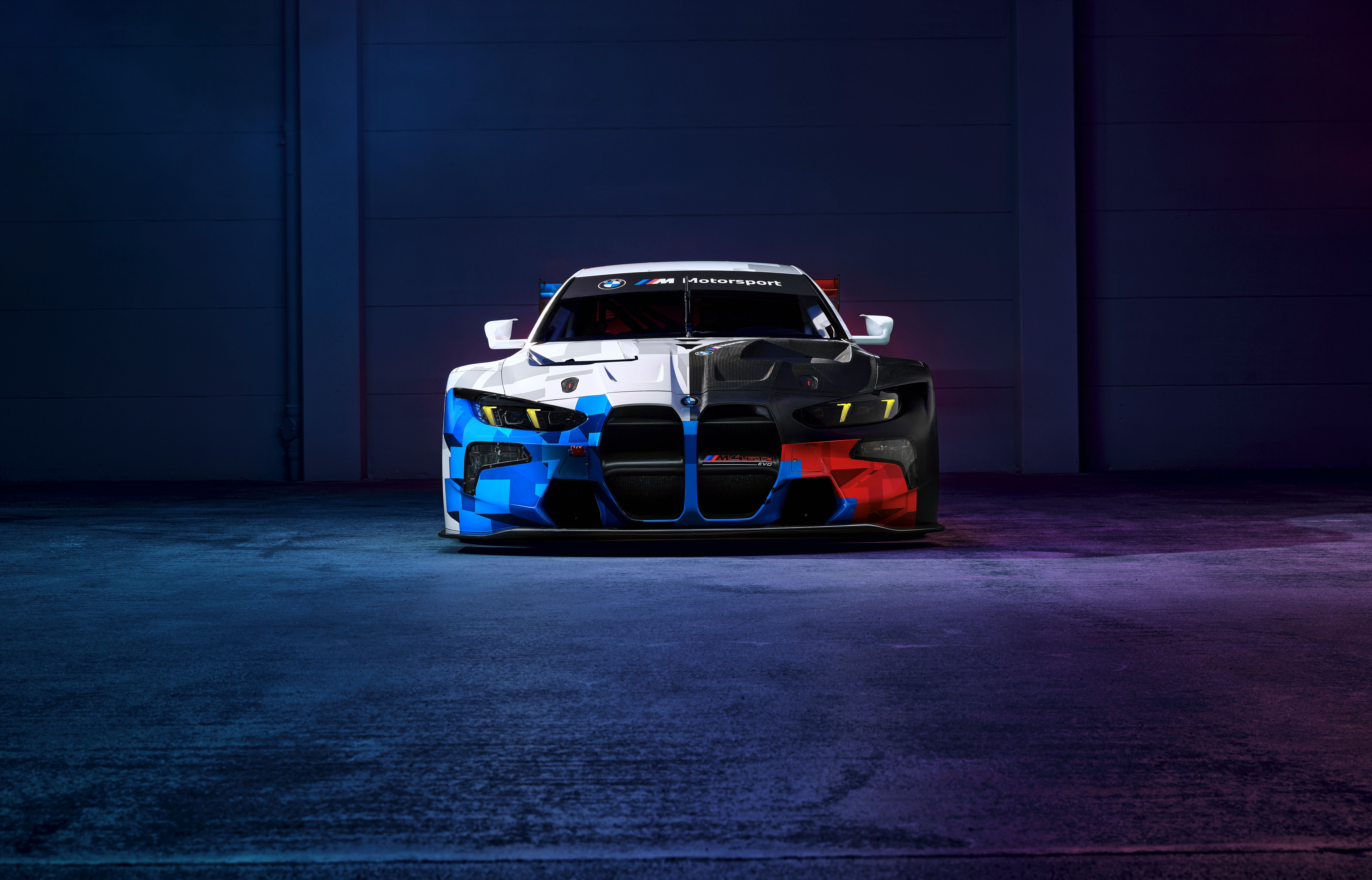 7680x4925 Wallpaper car, BMW, race car, dark background, BMW M4 GT3 for mobile and desktop, section bmw, resolution 7680x4925