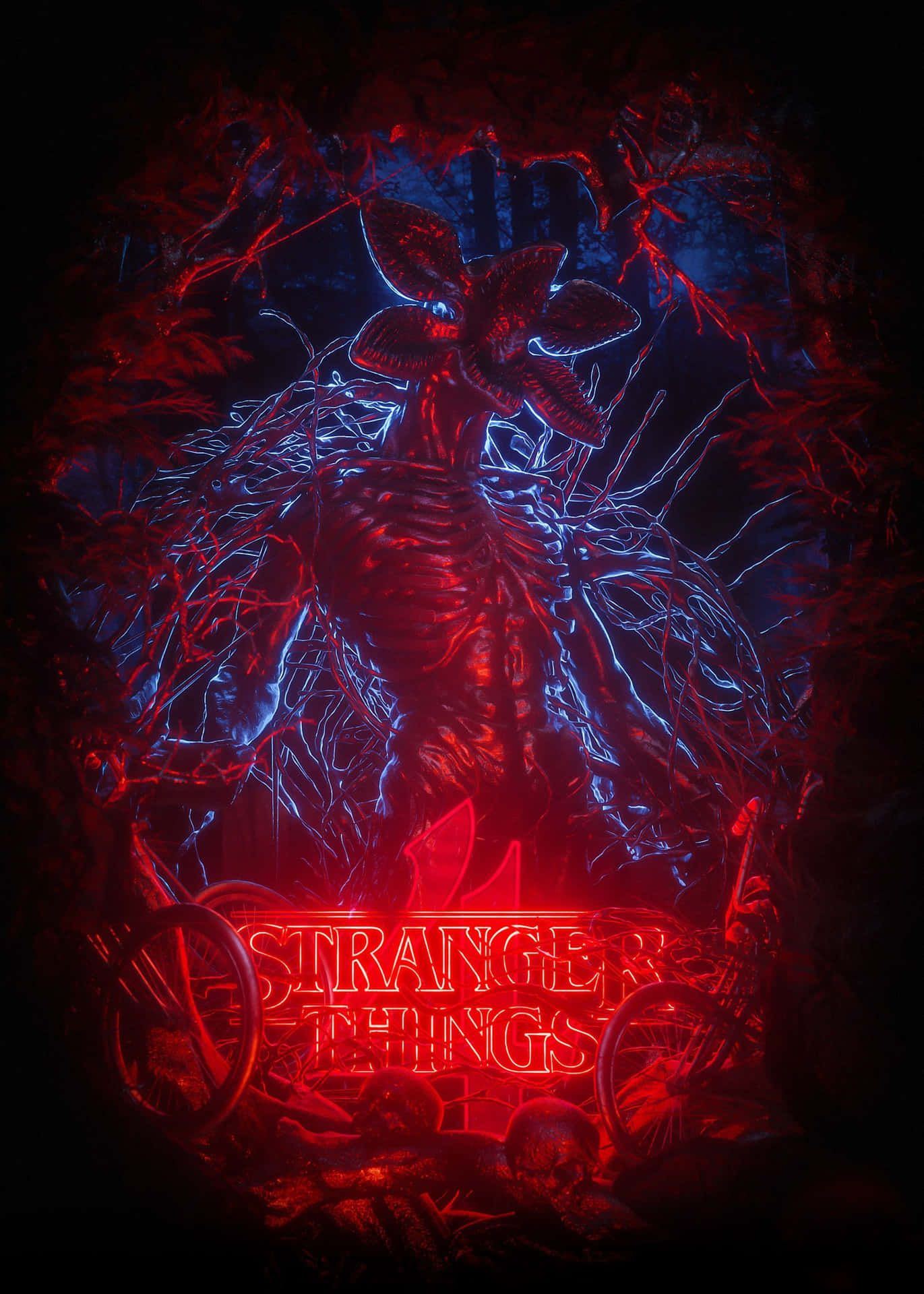 1371x1920 Download The monstrous Demogorgon unleashes hordes of terrifying Demodogs from the dark world of Vecna Wallpaper