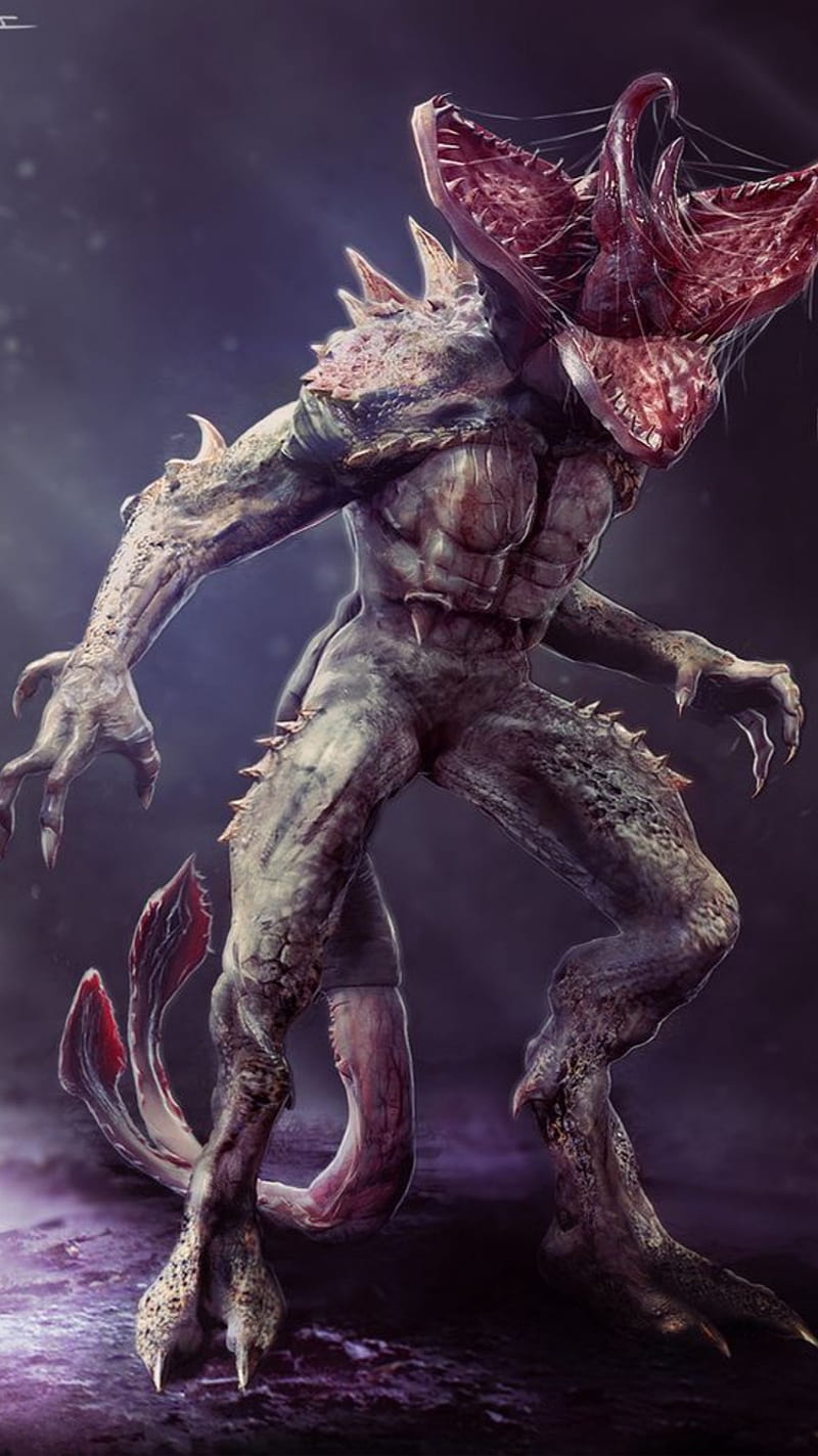 800x1423 Demogorgon, monster, stranger things, HD phone wallpaper
