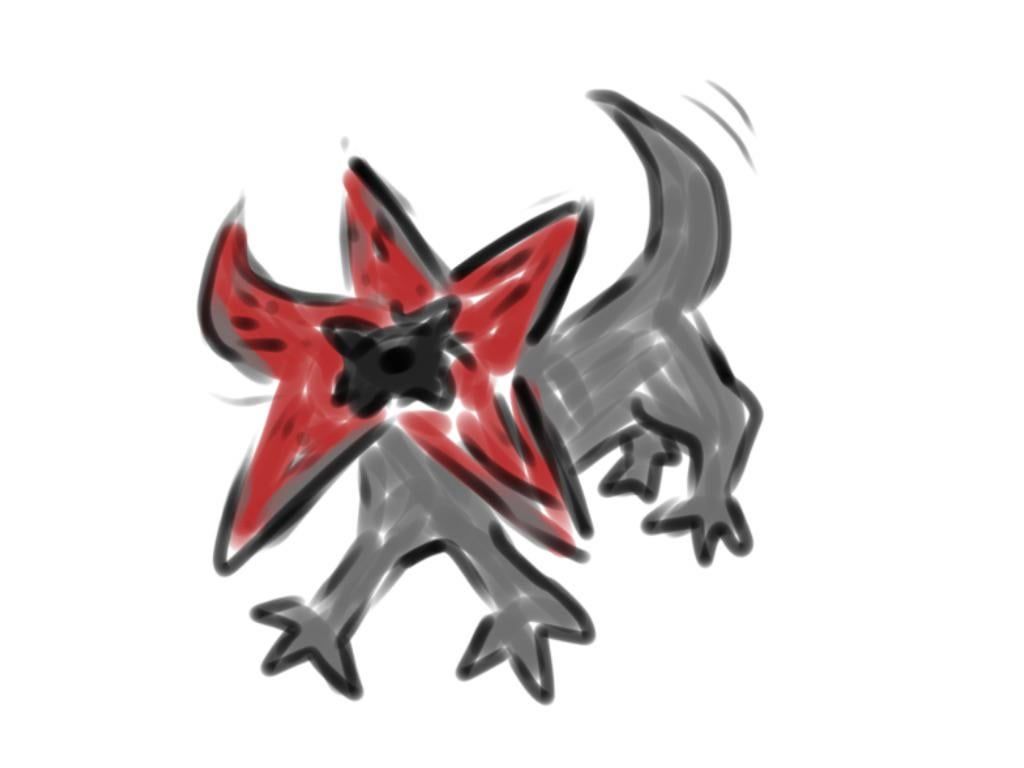 1024x768 Demodog doodle
