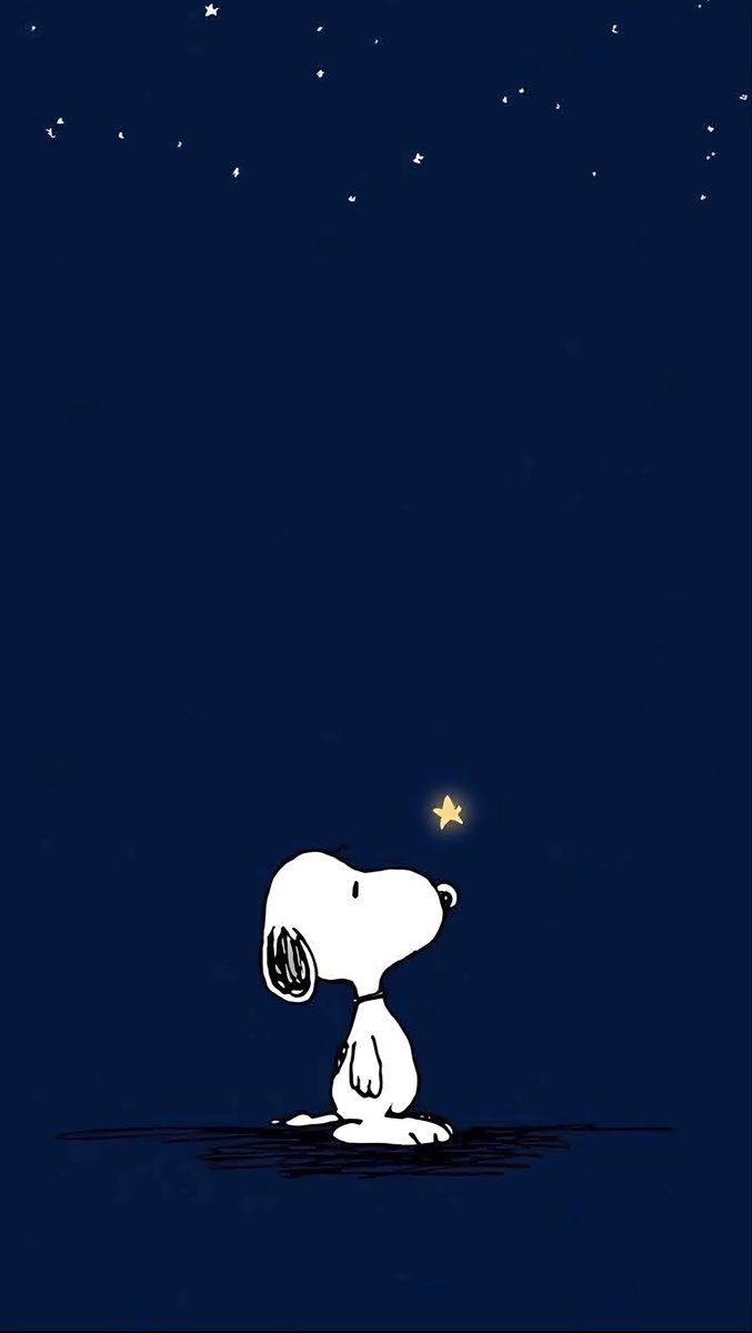 677x1200 Snoopy starlight ⭐️k lock screen wallpaper