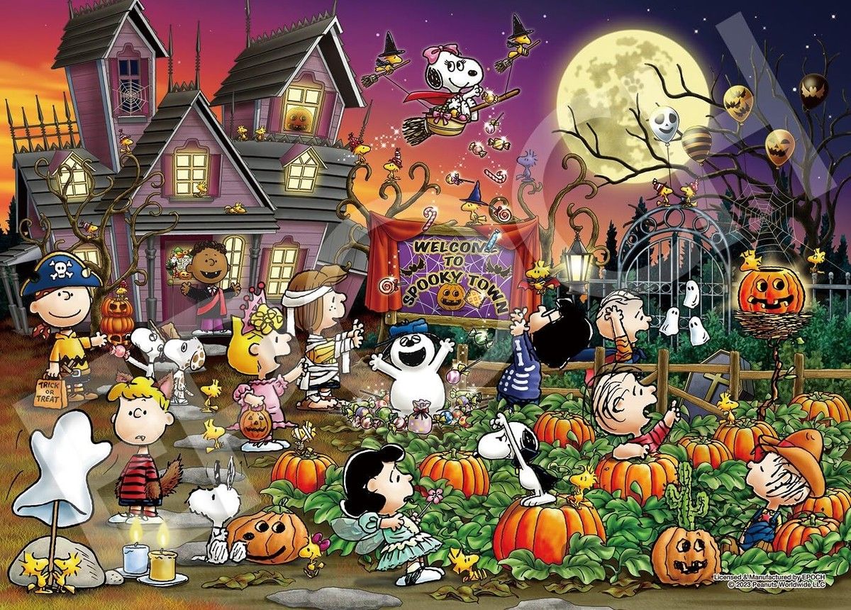 1200x860 PEANUTS Snoopy Halloween Night 500 Piece Jigsaw Puzzle Epoch (38x53cm) 06 704s