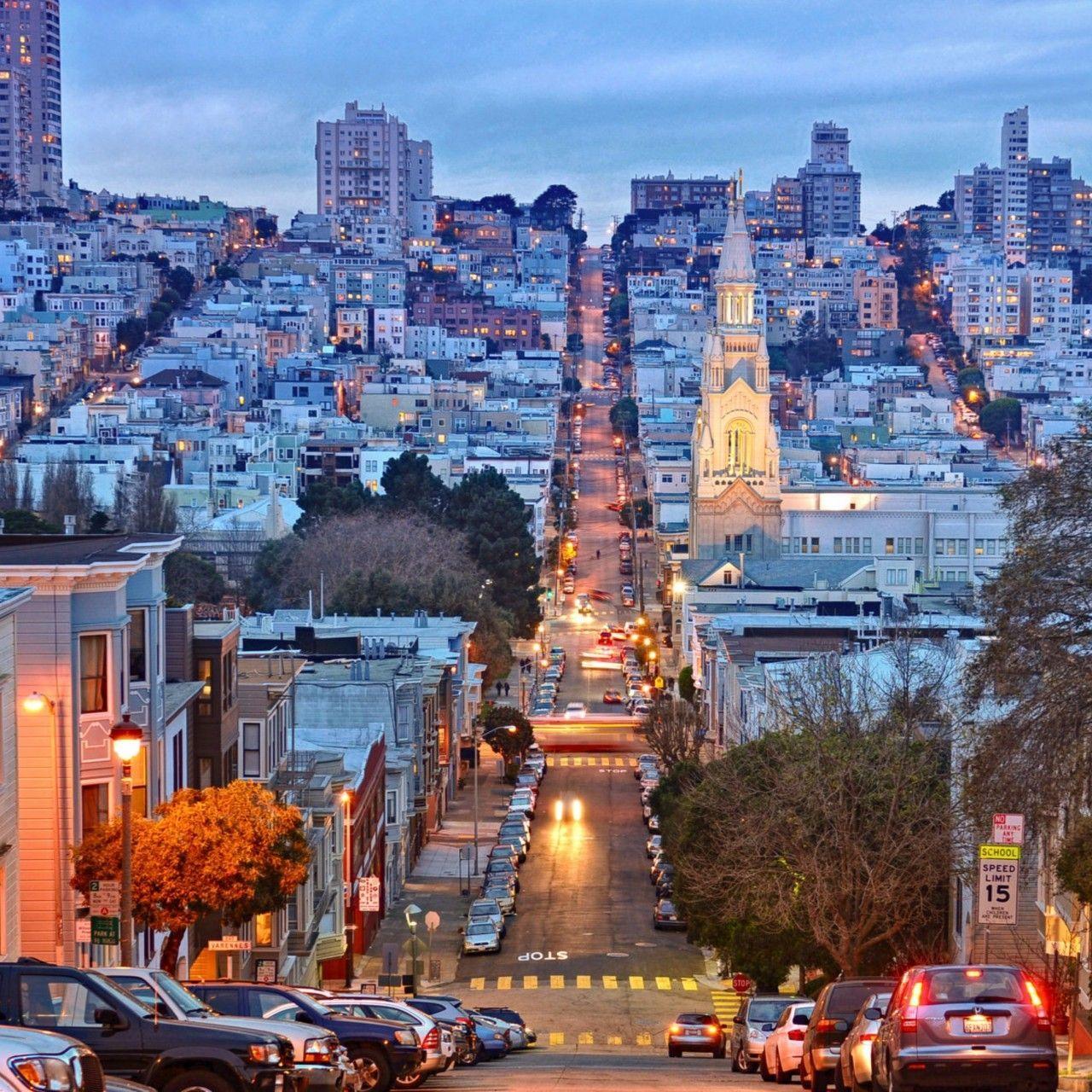 1280x1280 City Street Street Hình nền San Francisco 4K.  Hình nền 4K miễn phí.  tôi