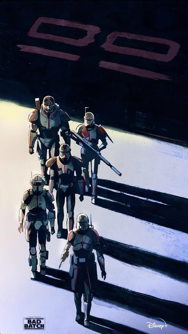 800x1417 Bad Batch, clone force clone troopers, clone wars, crosshair, echo, hunter, HD phone wallpaper