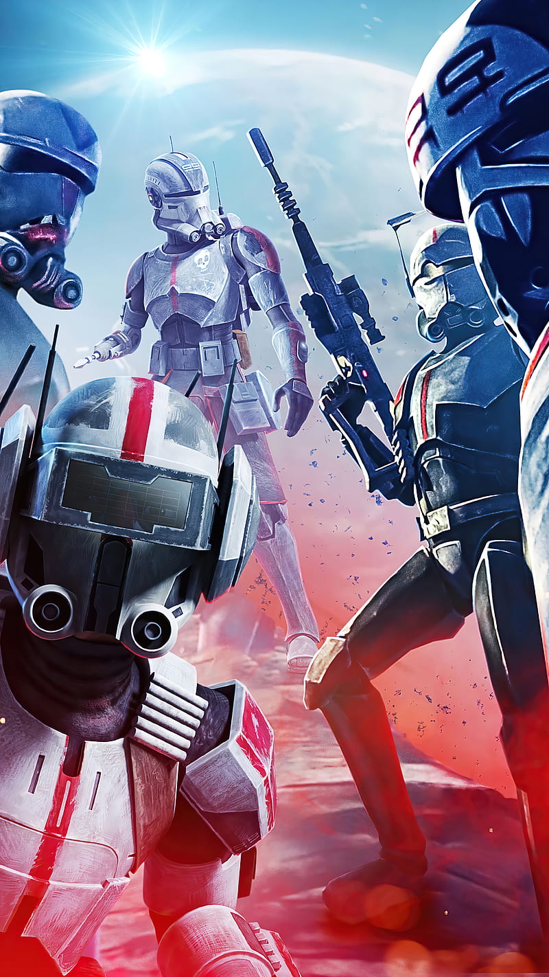800x1422 Star Wars The Bad Batch Clone Trooper Phone iPhone, HD phone wallpaper