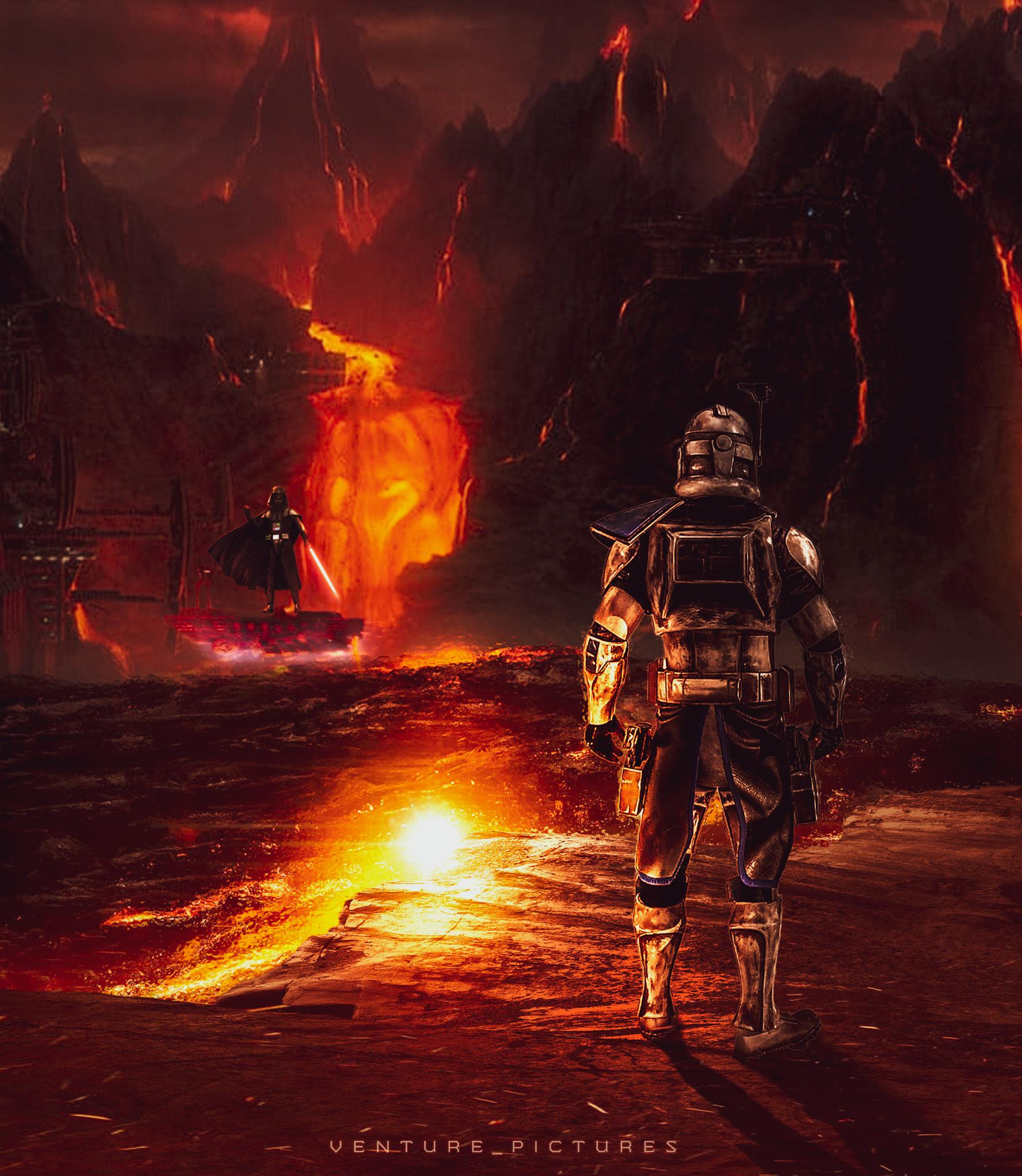 1780x2048 I wanted to imagine an ending on Bad Batch that saw all of Clone Force 99 killed off, REX being the only one left, looking on at the one who killed them