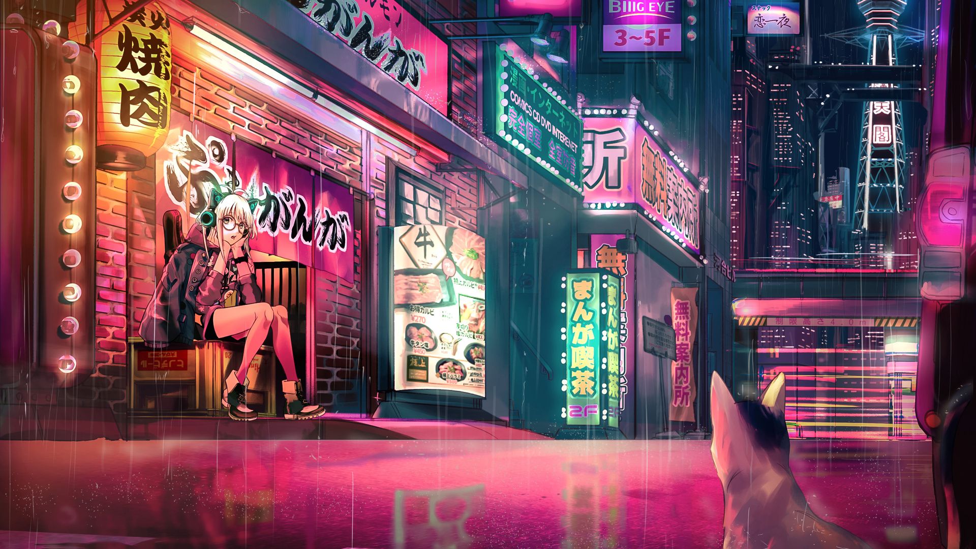 1920x1080 Anime Original Pink Laptop Full HD 1080P , HD 4k Wallpaper, Image, Background, Photos and Picture