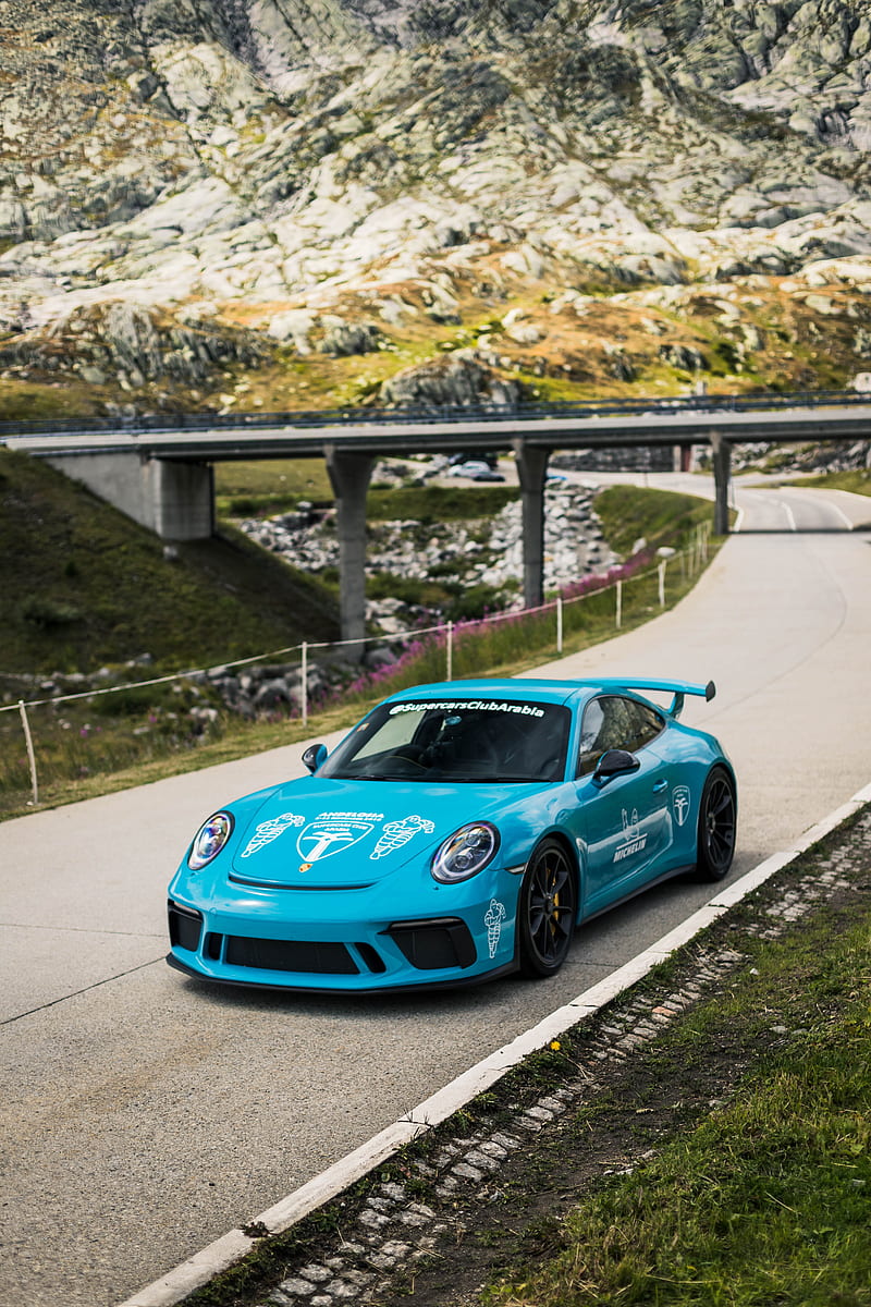 800x1200 HD blue porsche wallpaper