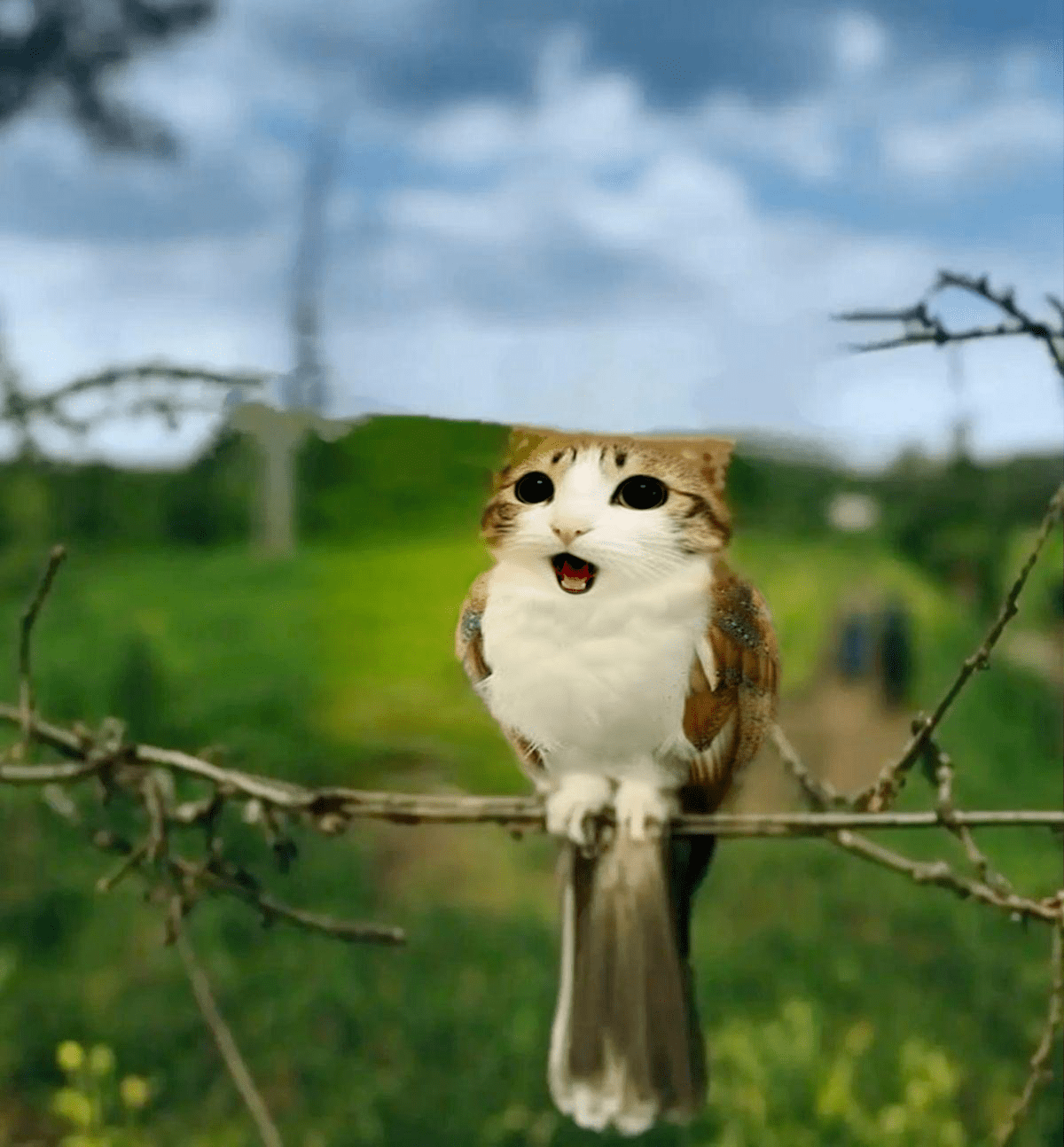 1200x1294 I restored the shocked meowl for better ultrawide wallpaper
