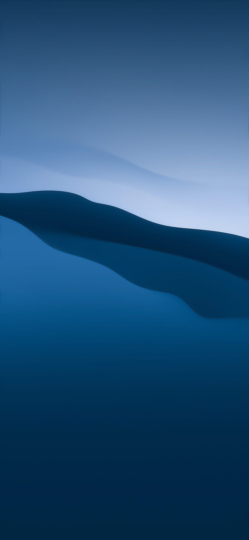 800x1731 Blue Slate, bonito, blue, clean, mac, minimal, os, surf, HD phone wallpaper
