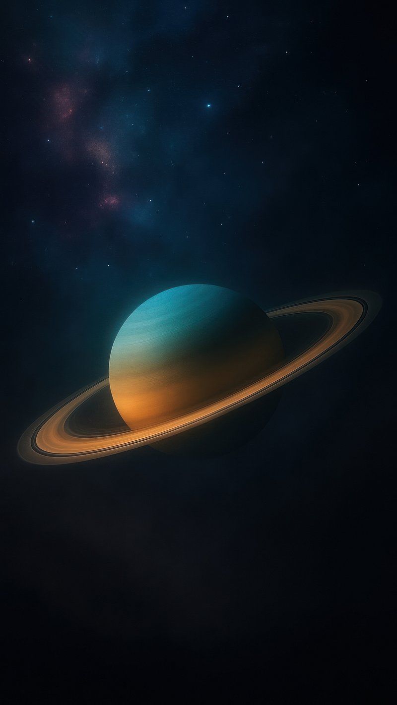 800x1422 Saturn Planet Image Wallpaper