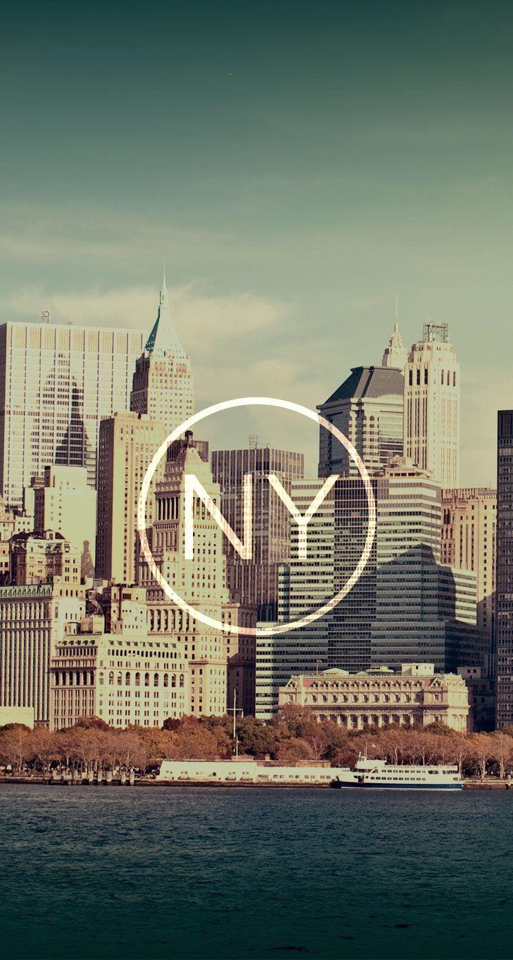 744x1392 New York #lomo #retro photography wallpaper