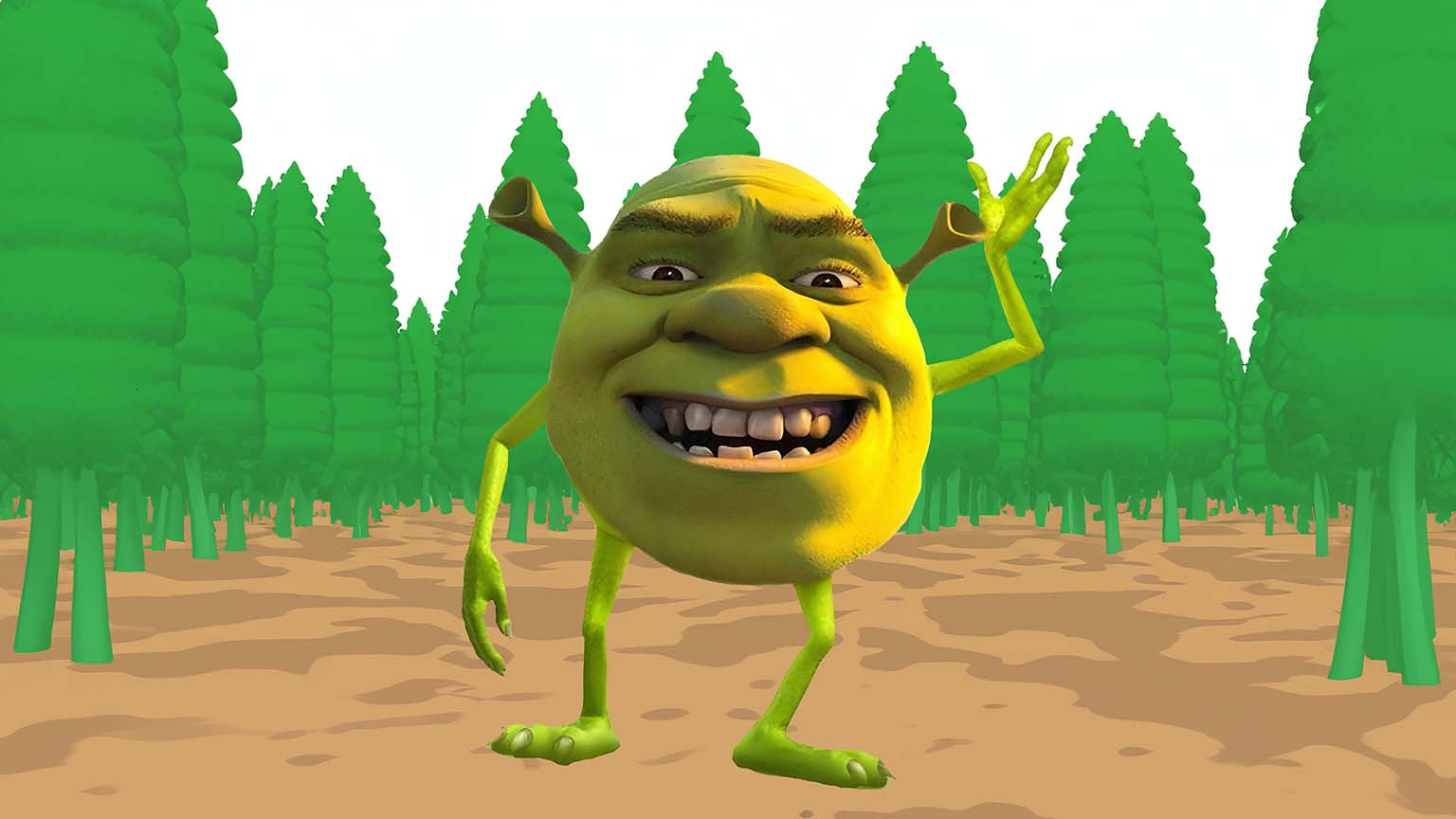 1536x864 Shrek Wazowski Goofy Ahh Desktop Wallpaper