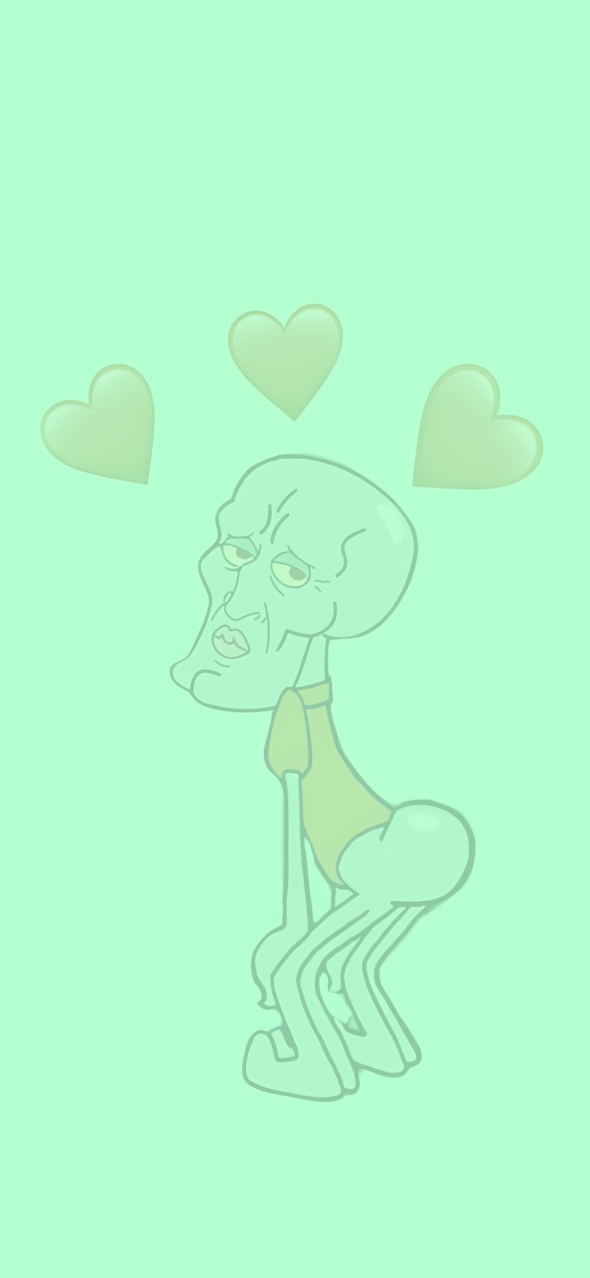 1183x2560 Squidward Twerking Funny Meme Wallpaper