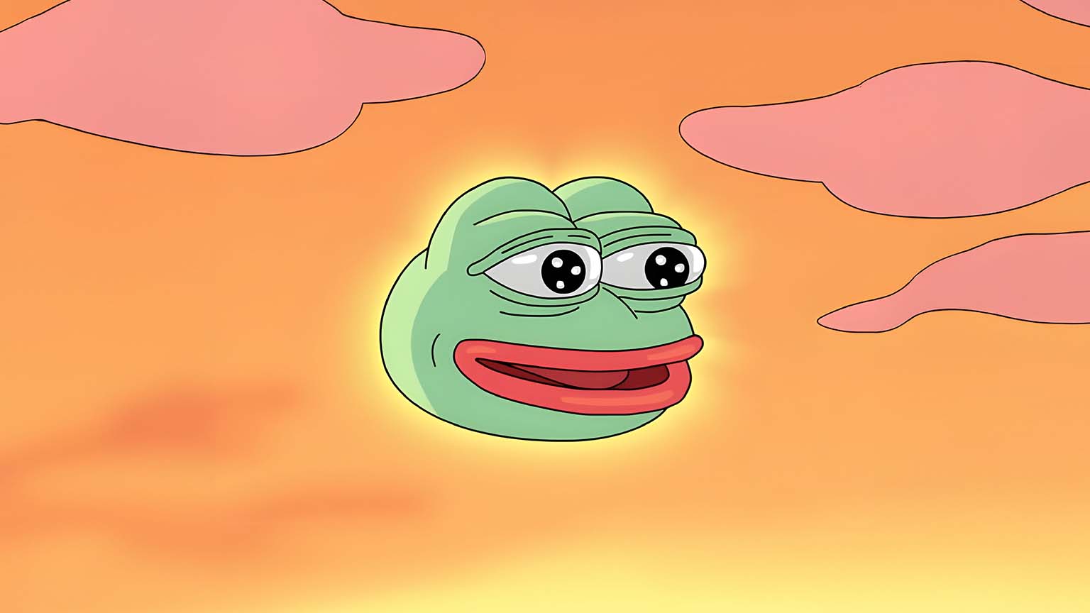 1536x864 Pepe Frog Sun Goofy Ahh Desktop Wallpaper 4K