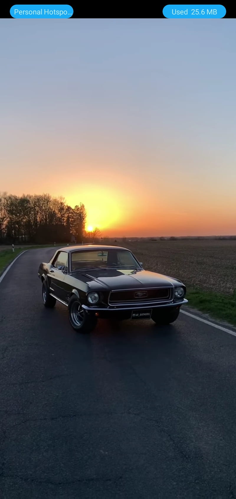 800x1689 Mustang GT, car, sunset, black, ford, america, HD phone wallpaper