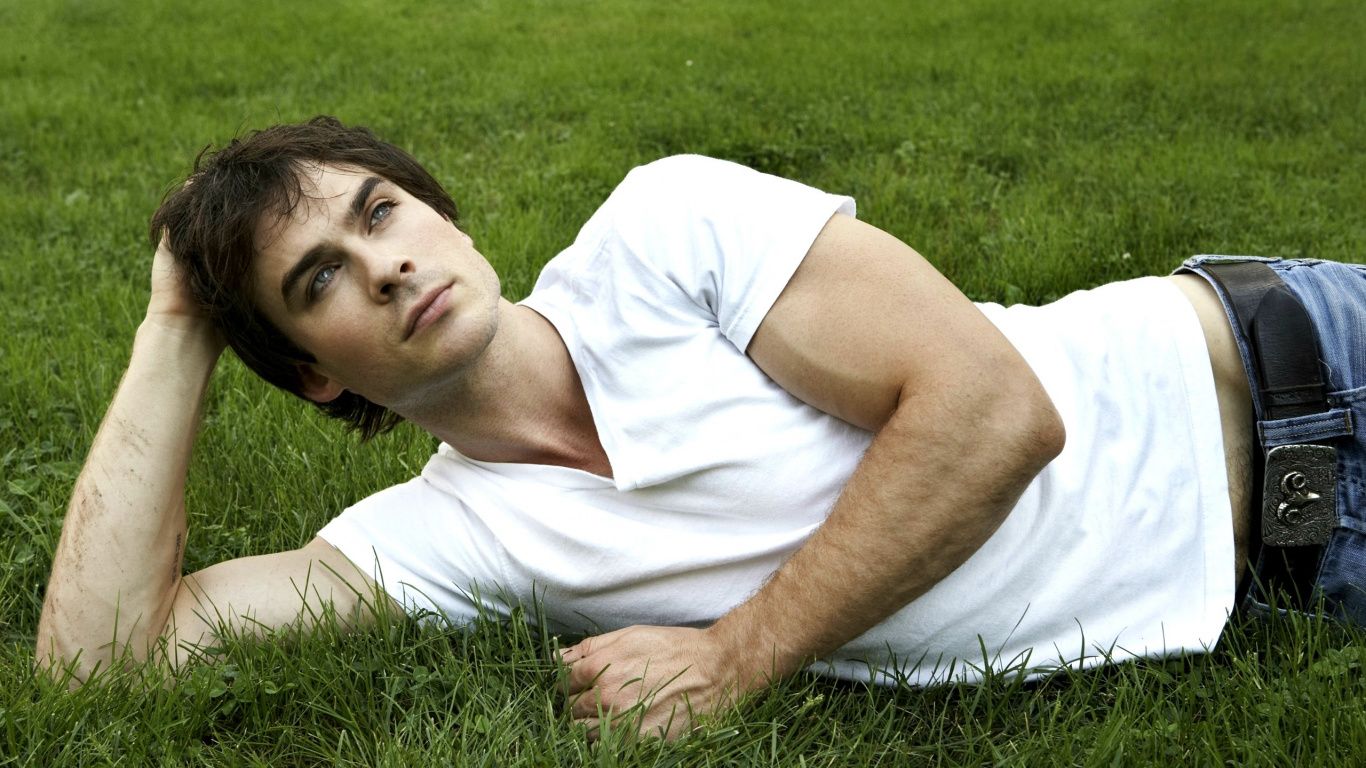 1366x768 Laptop Damon Salvatore Wallpaper Free 1366x768 High Quality Background