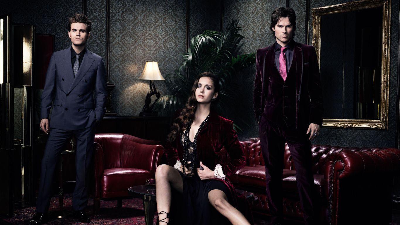 1366x768 Laptop Damon Salvatore Wallpaper Free 1366x768 High Quality Background
