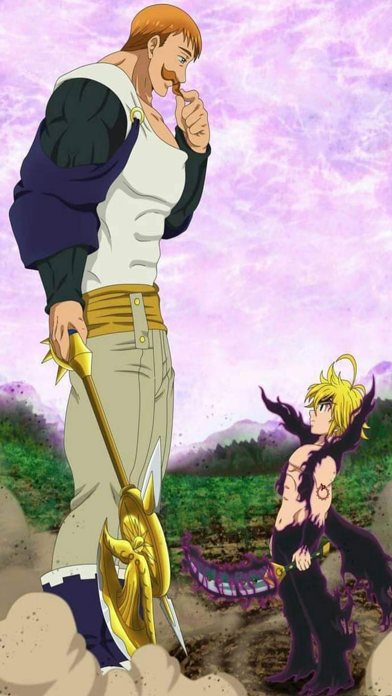 800x1422 Escanor vs meliodas, escanor, meliodas, nanatsu no taiza, HD phone wallpaper