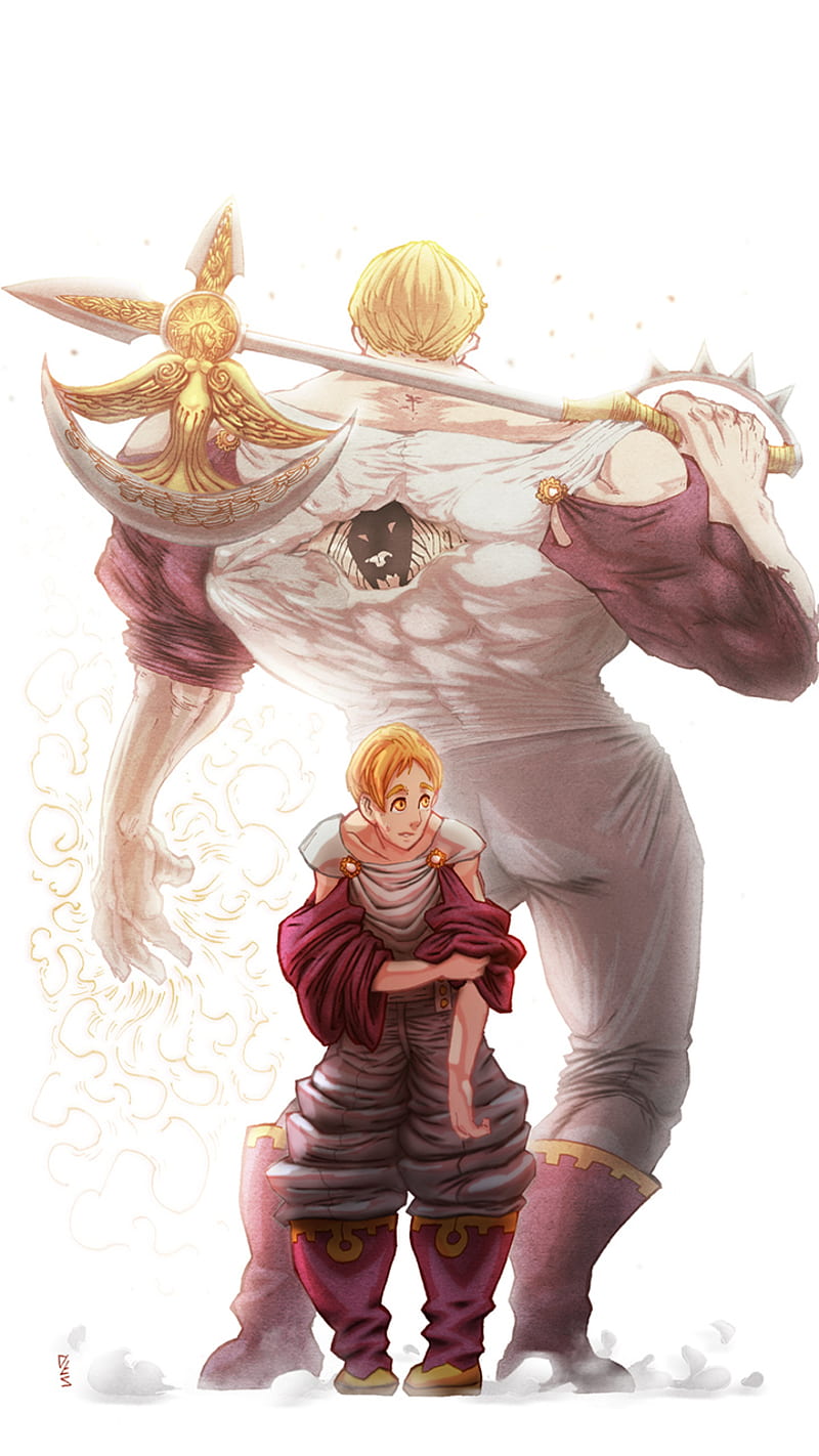 800x1422 1320x2868px, 2K free downloadh, escanor, nanatsu no taizai, HD phone wallpaper
